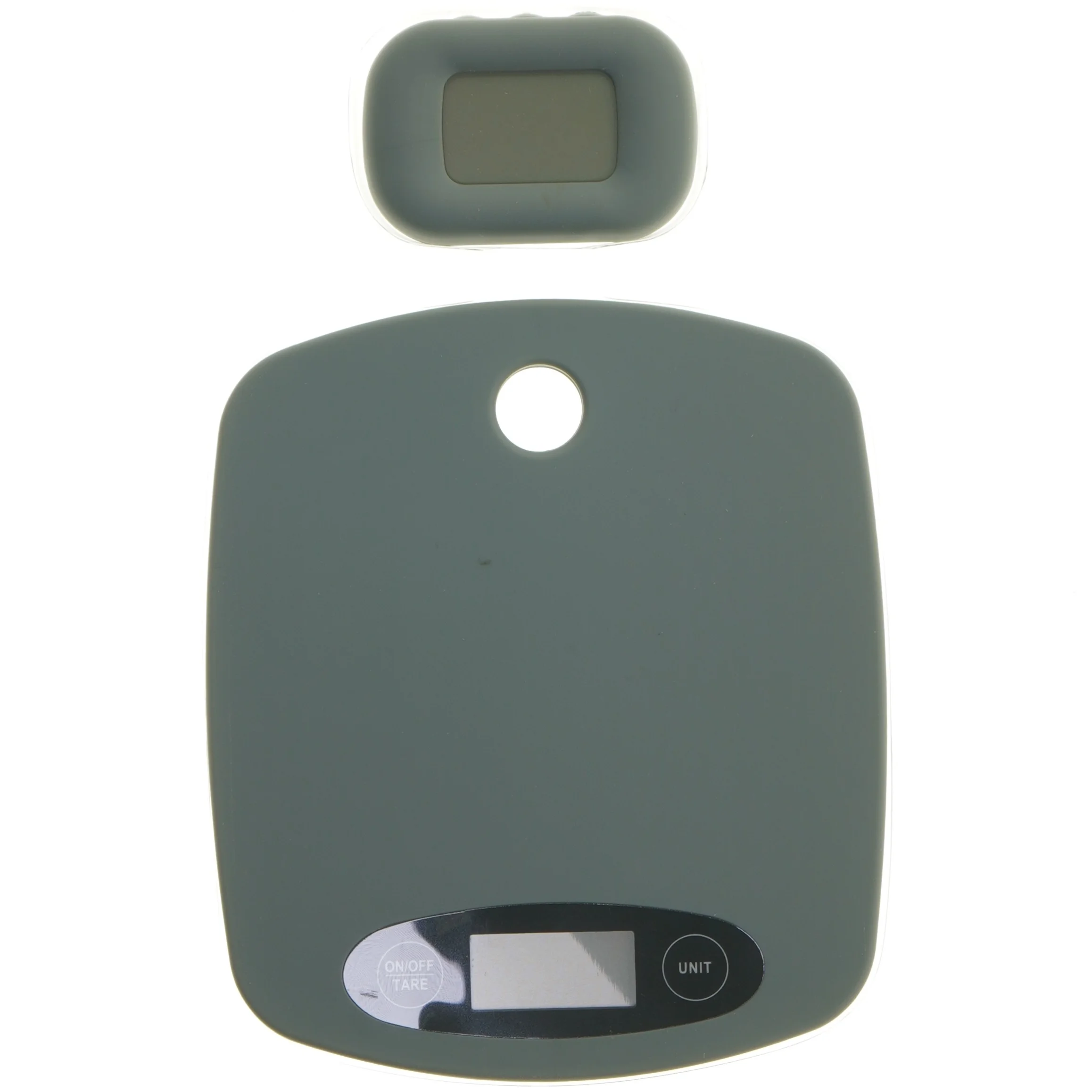 Digital køkkenvægt og minutur (str. 17x19,5 & 8,5x6 cm)