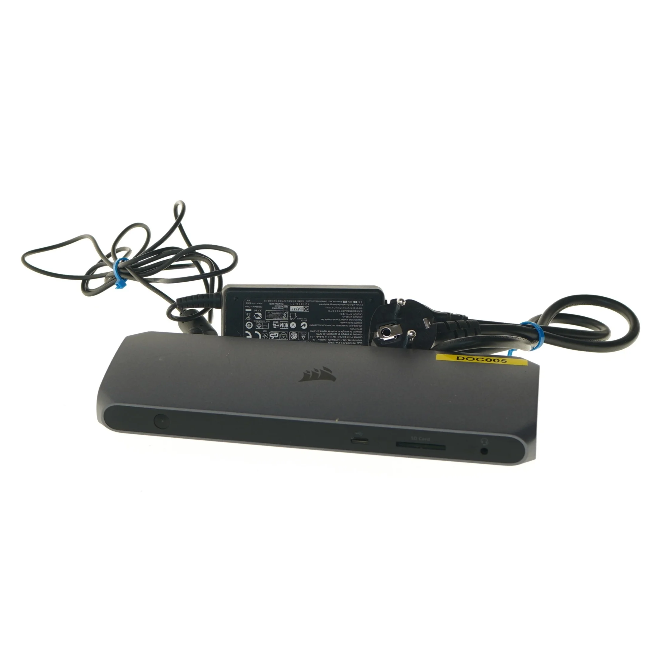 Corsair docking station med oplader fra Corsair (str. 23x8,5 cm)
