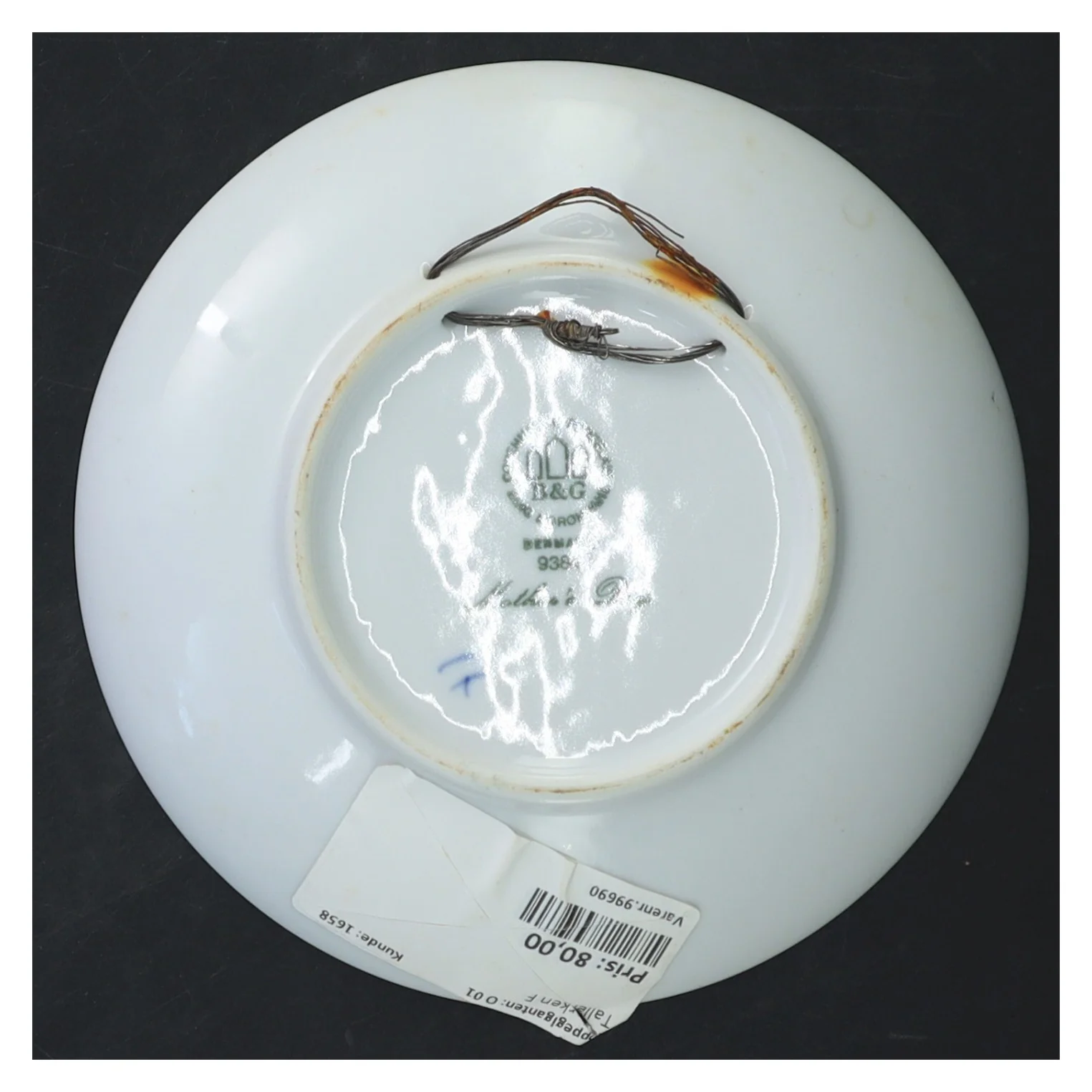 B&G juleplatte 1984 fra B&G (str. Ø 15 cm)