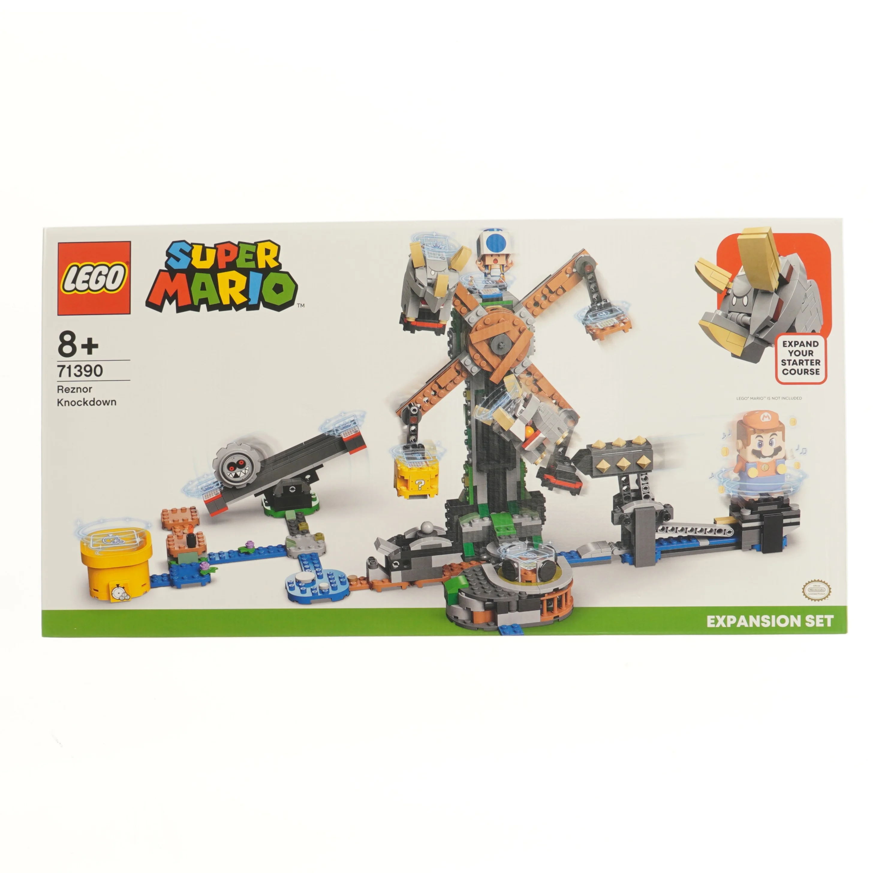 LEGO Super Mario Reznor Knockdown 71390 udvidelsessæt fra Lego (str. 28x7,5x54 cm)