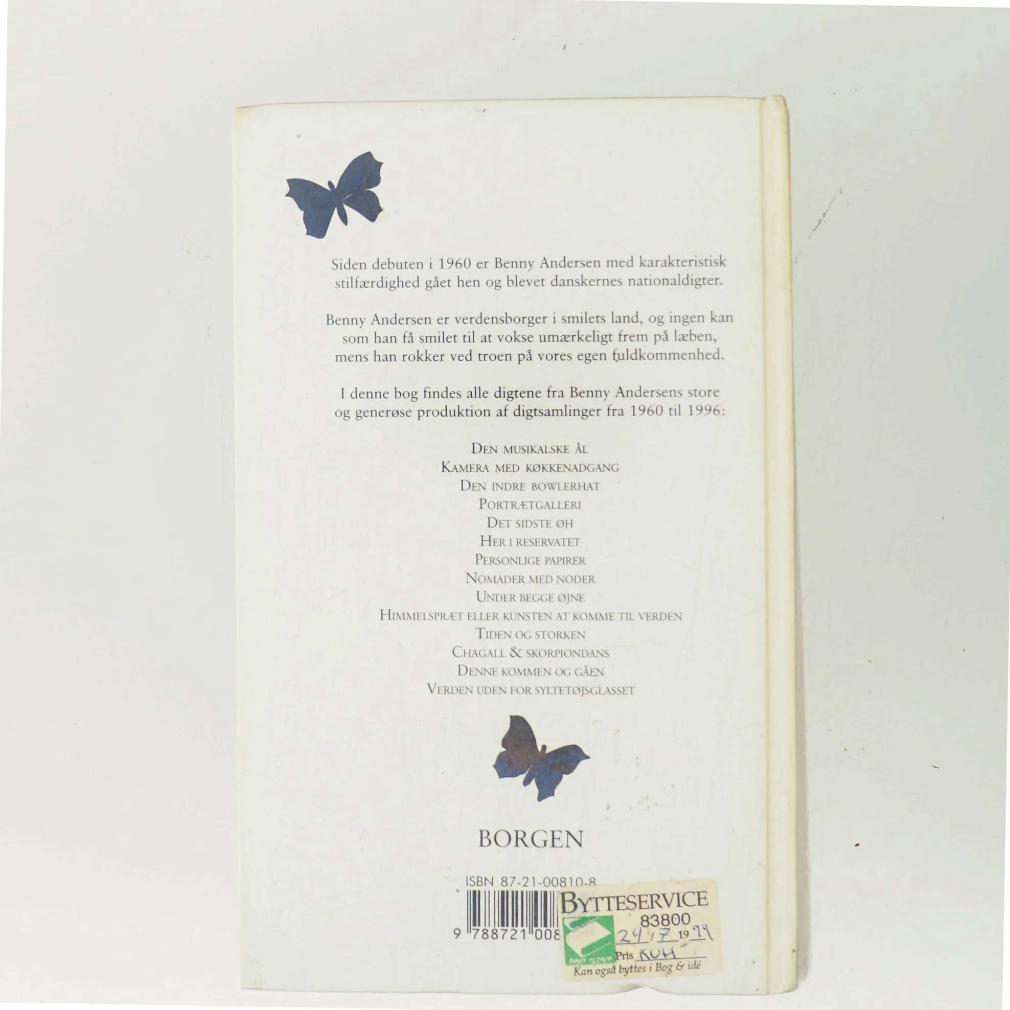 SAMLEDE DIGTE af Benny Andersen (Bog)