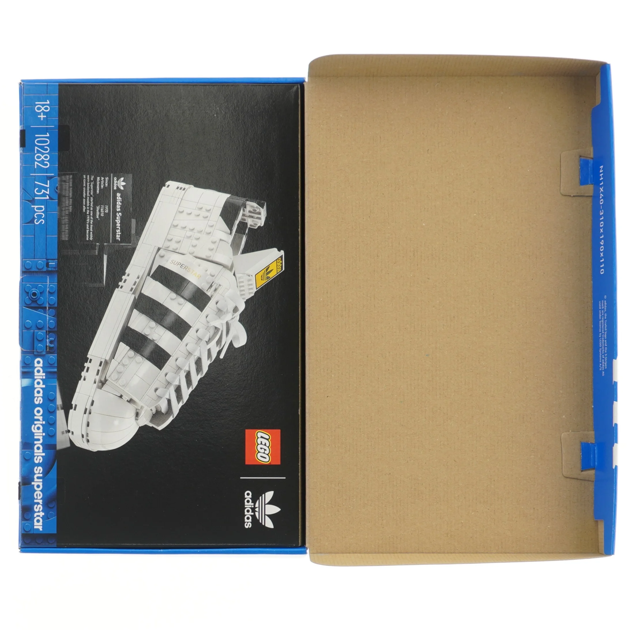 LEGO Adidas Originals Superstar sæt fra LEGO Adidas (str. 11x19x32 cm)