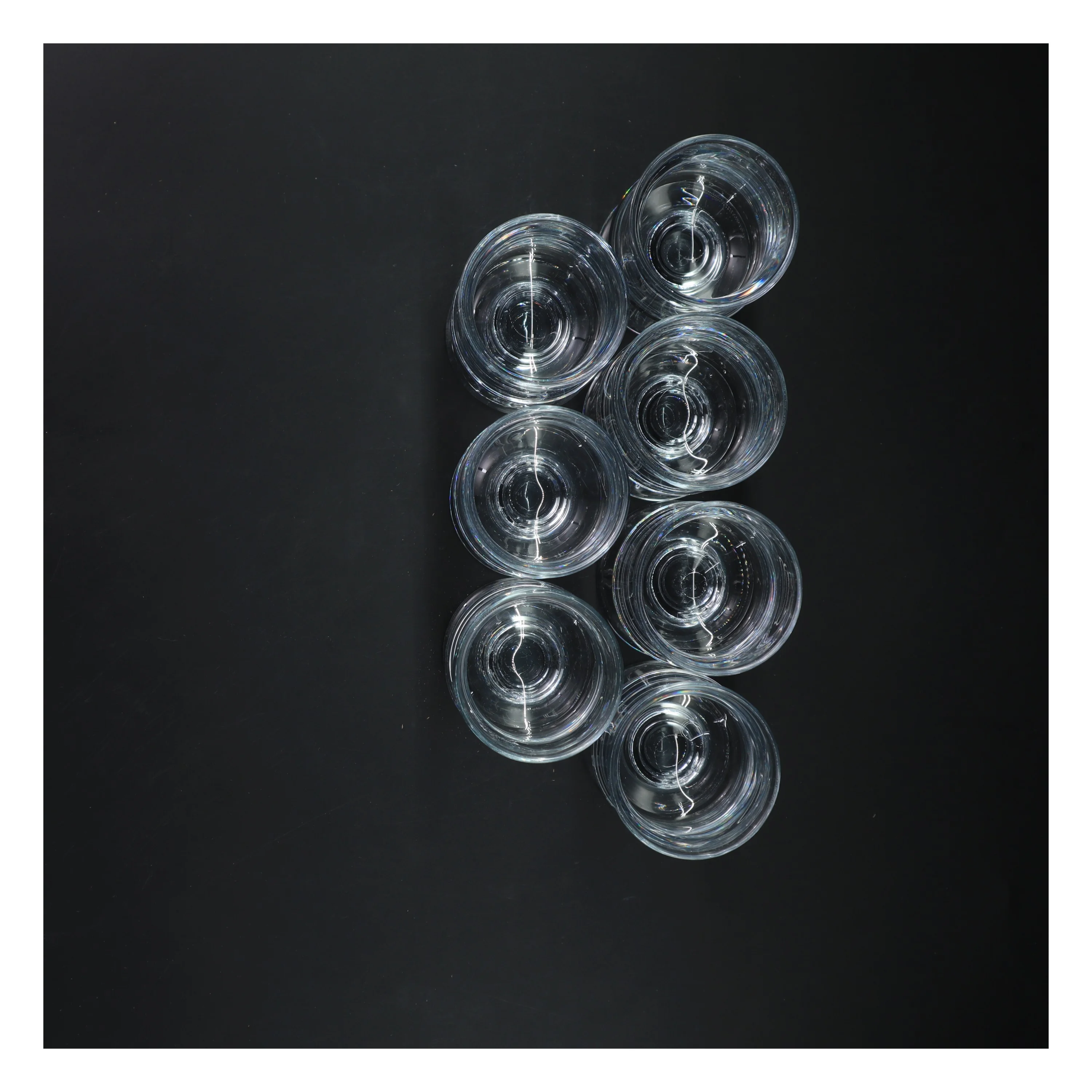 Sæt med glas, 7 stk (str. 7 styk, 12 cm)