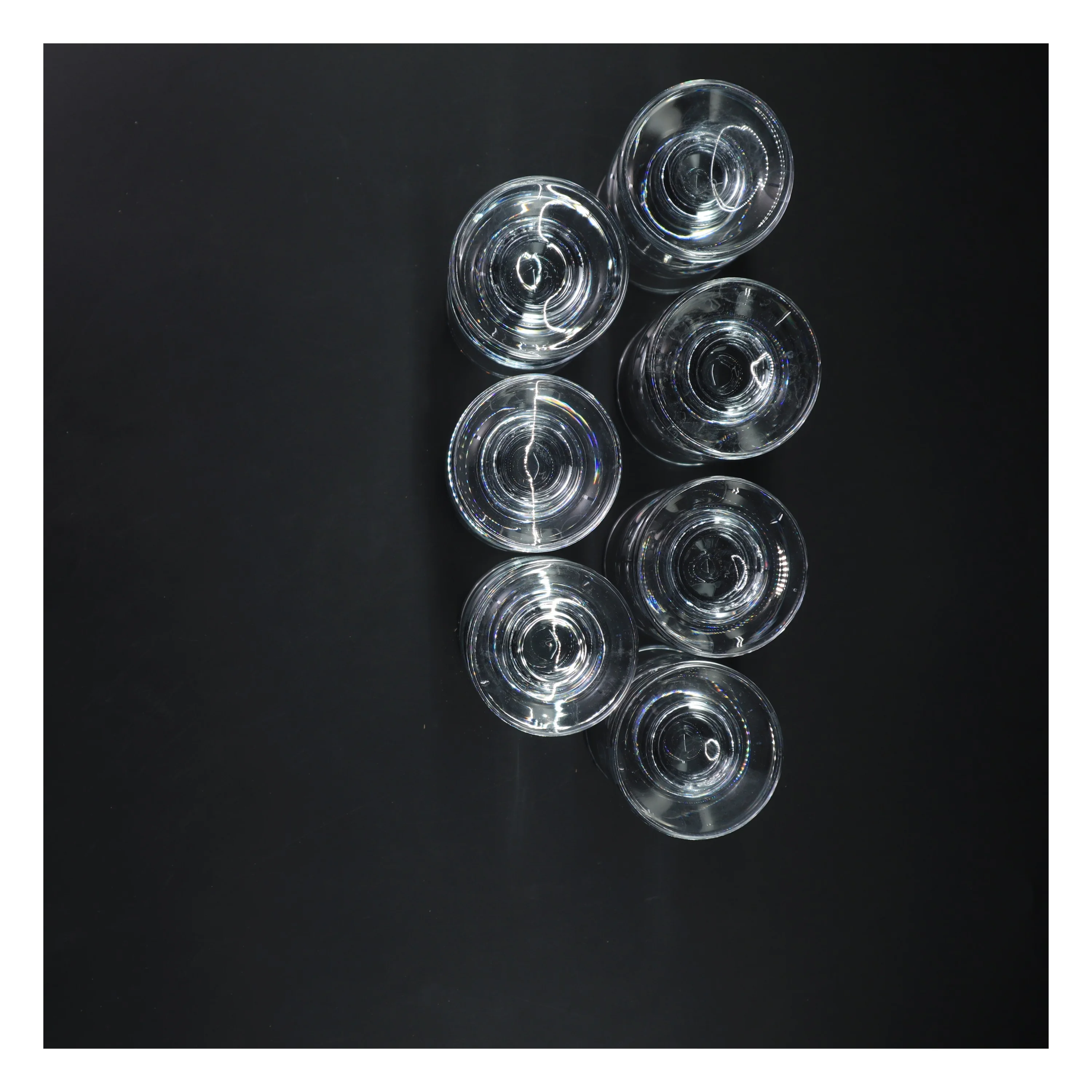 Sæt med glas, 7 stk (str. 7 styk, 12 cm)