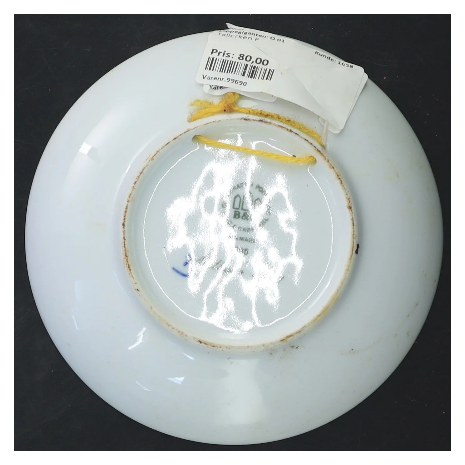 B&G juleplatte 1987 fra B&G (str. Ø 15 cm)