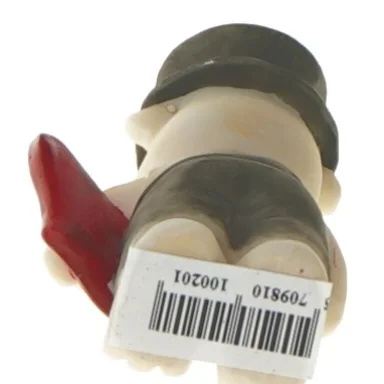 Dekorationsbamser med hjerte, 12 stk. (str. 12 styk, 8 cm)