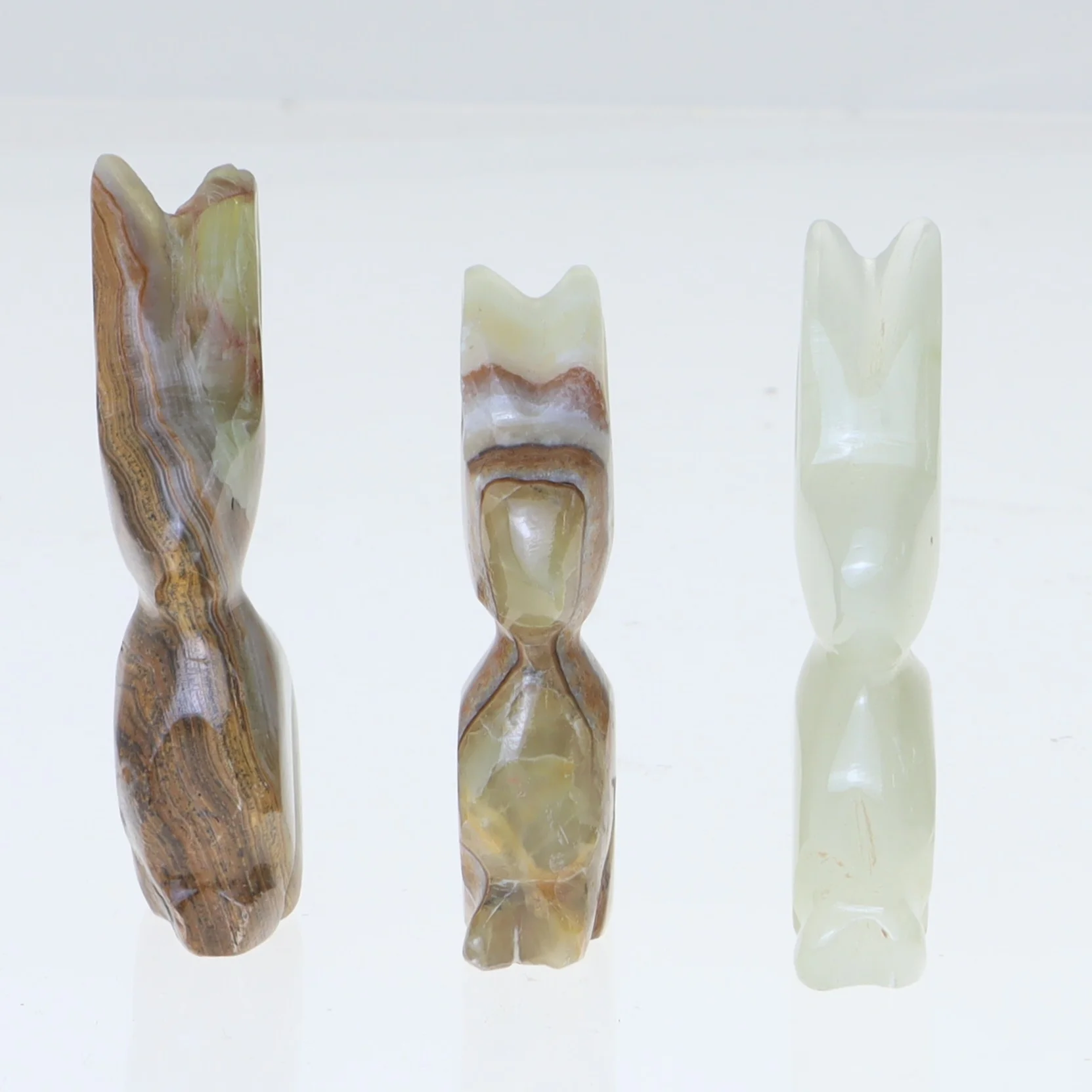 Dekorative kaniner i sten (str. 5 cm. og 5,5 cm. og 6 cm)