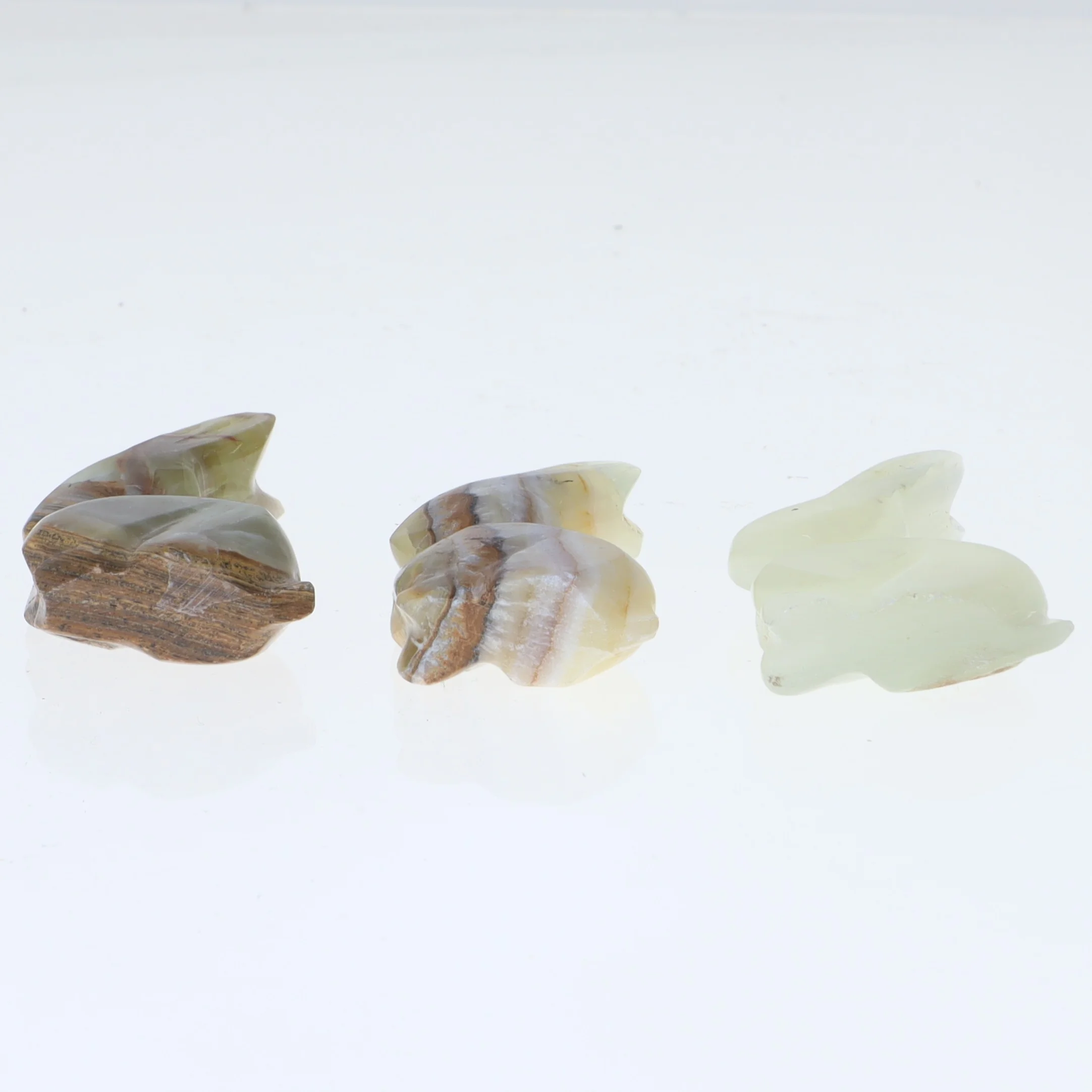 Dekorative kaniner i sten (str. 5 cm. og 5,5 cm. og 6 cm)