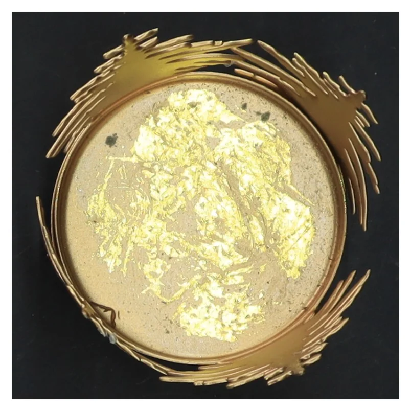 Guld fyrfadsstage (str. Ø 6x9 cm)