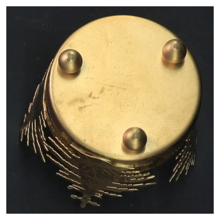 Guld fyrfadsstage (str. Ø 6x9 cm)