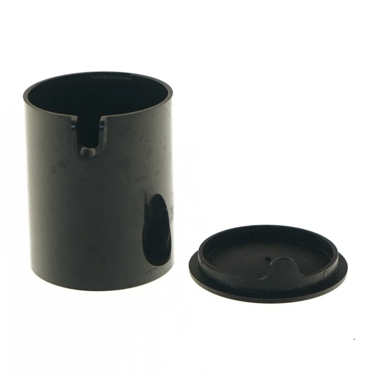 Sort opbevaringsbeholder med låg fra Stelton (str. 7,5x10 cm)