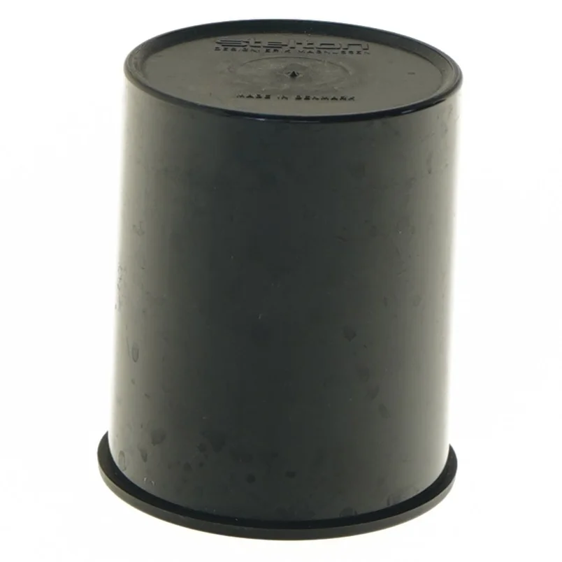 Sort opbevaringsbeholder med låg fra Stelton (str. 7,5x10 cm)