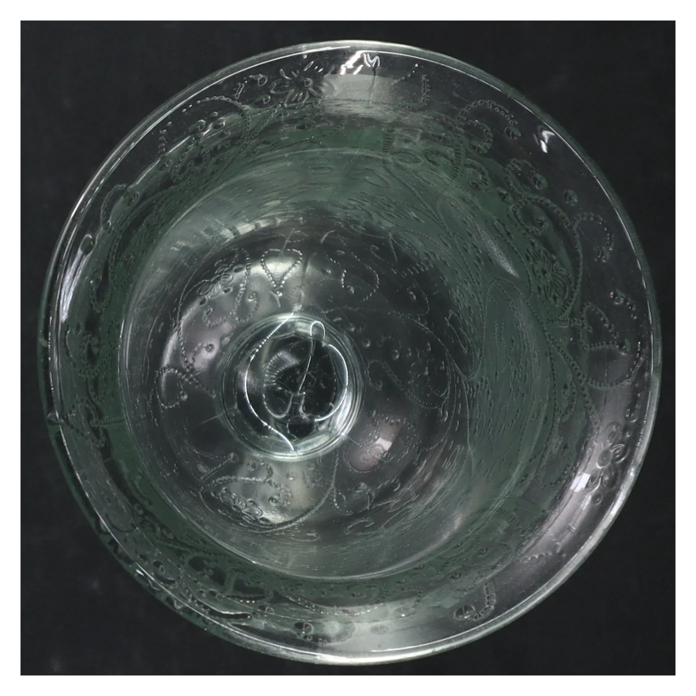 Dekorativ glasvase (str. Ø. 12 cm. længde, 21 cm)