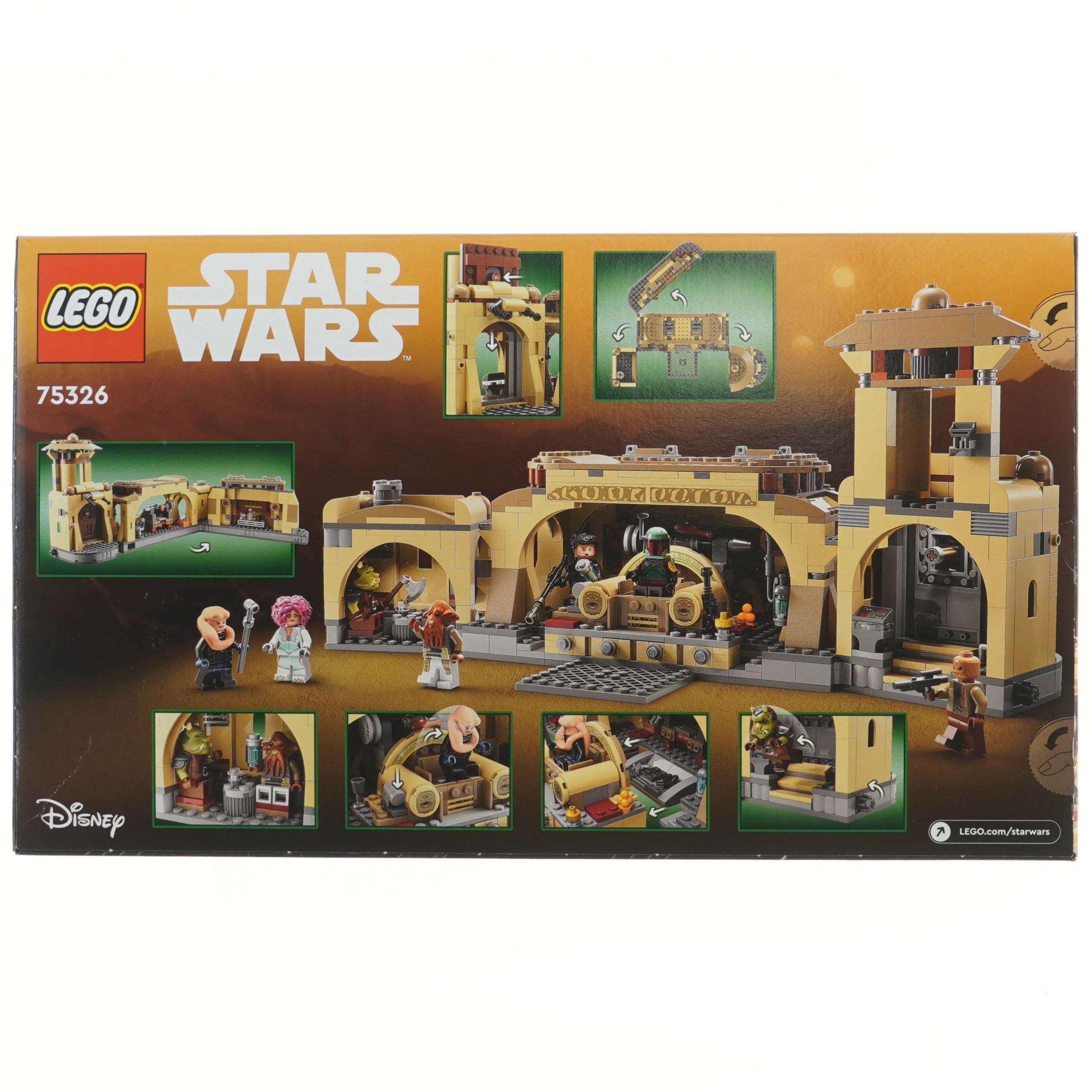 LEGO Star Wars 75326 Boba Fett’s Throne Room fra Lego (str. 48x28 cm)