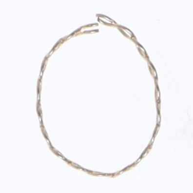 Guld armbånd i snoet design (str. 62 mm)