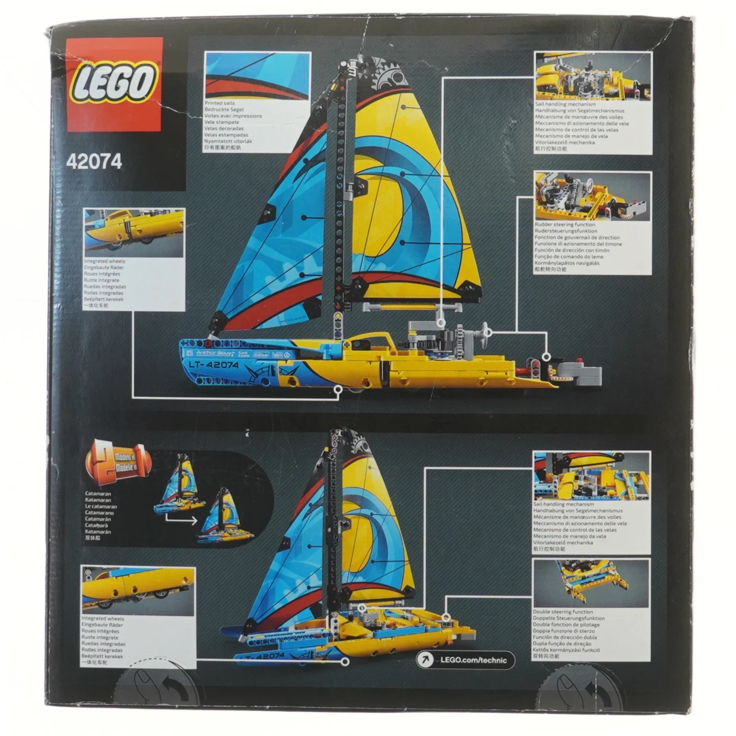 LEGO Technic Racer Yacht fra LEGO (str. 26x28 cm)