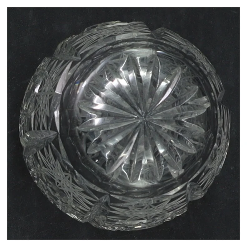 Krystalglas vase (str. H. 10 cm. ø. 6,5 cm)