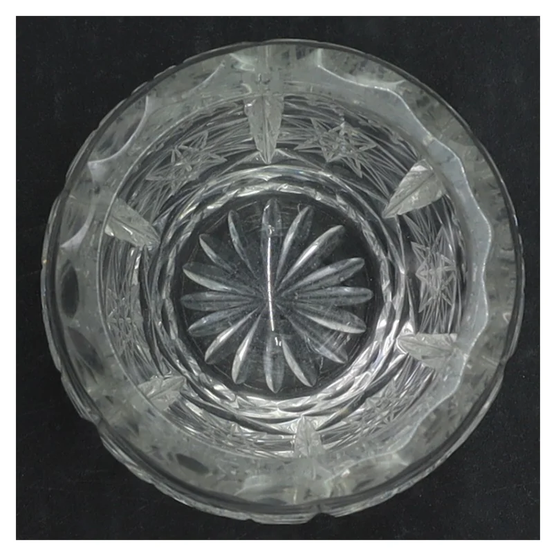 Krystalglas vase (str. H. 10 cm. ø. 6,5 cm)