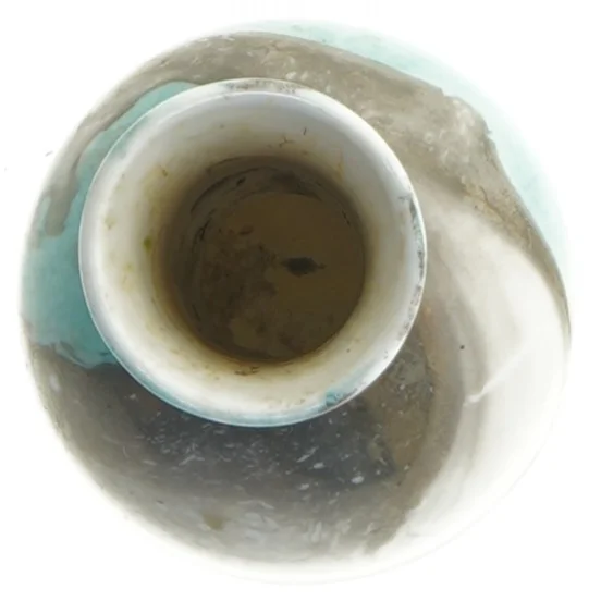 Keramisk vase (str. Ø. 4 cm længde. 13 cm)