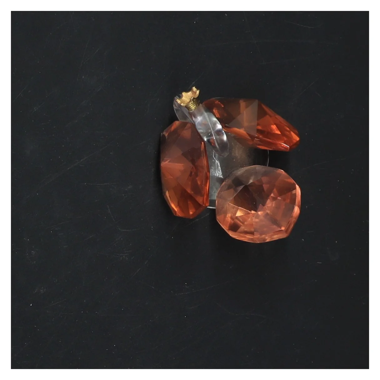 Krystal svane figur (str. 7x6 cm)