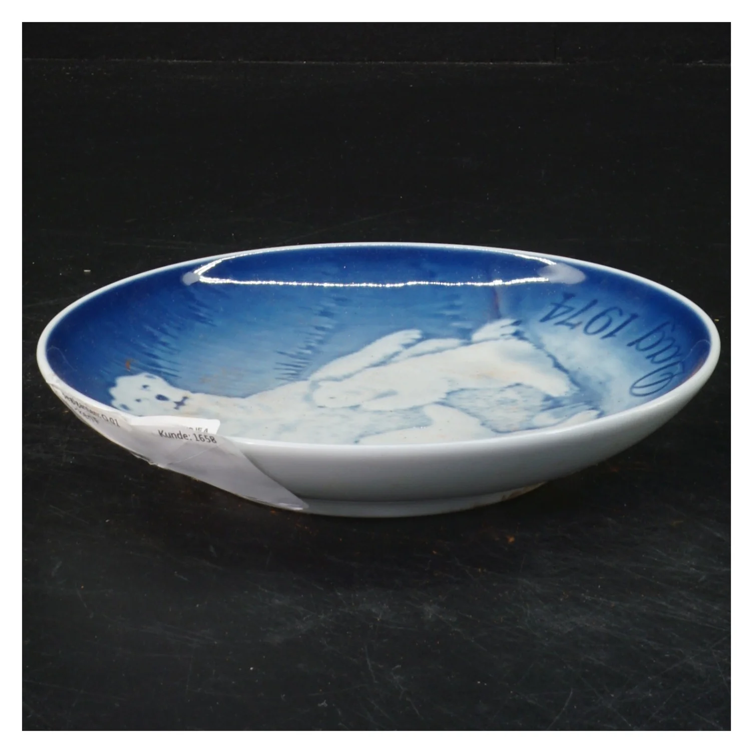 Bing & Grøndahl Mors Dag platte 1974 fra B&G (str. Ø 15 cm)