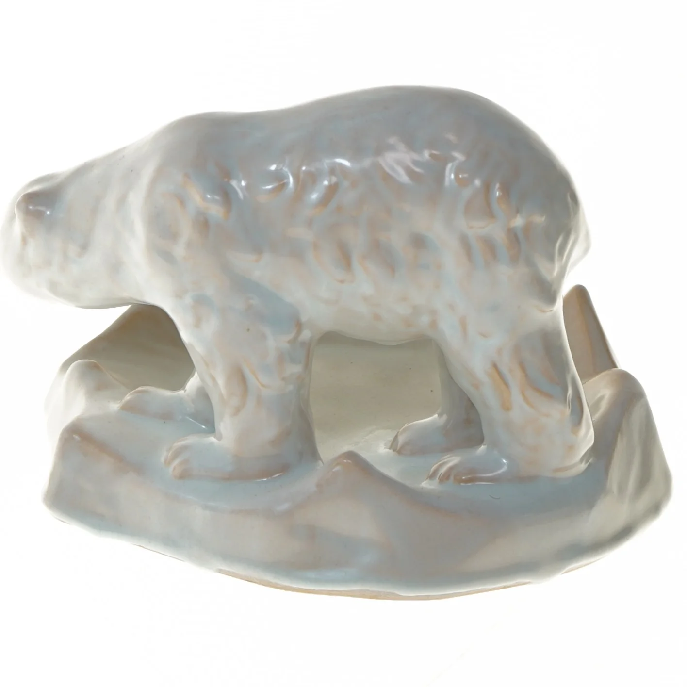 Michael andersen Porcelæns isbjørn figur (str. Ø 20 cm)