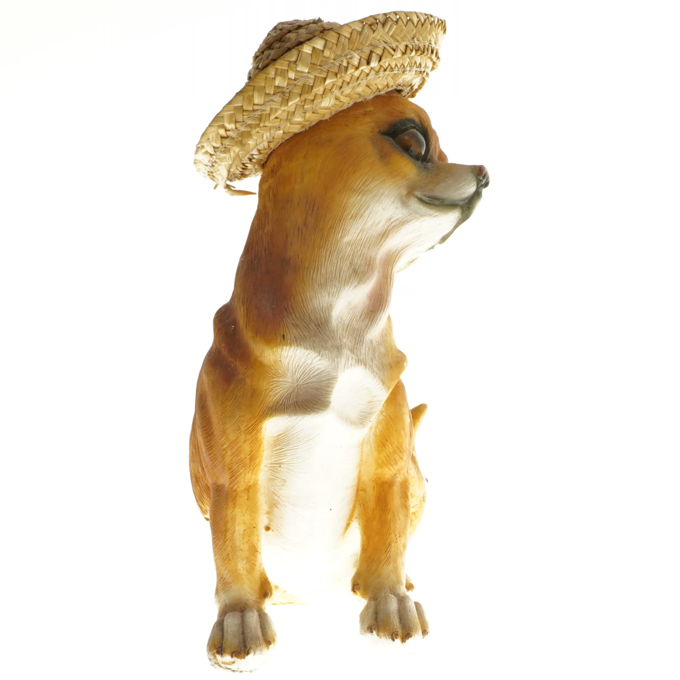 Hundefigur med sombrero (str. 25 cm)