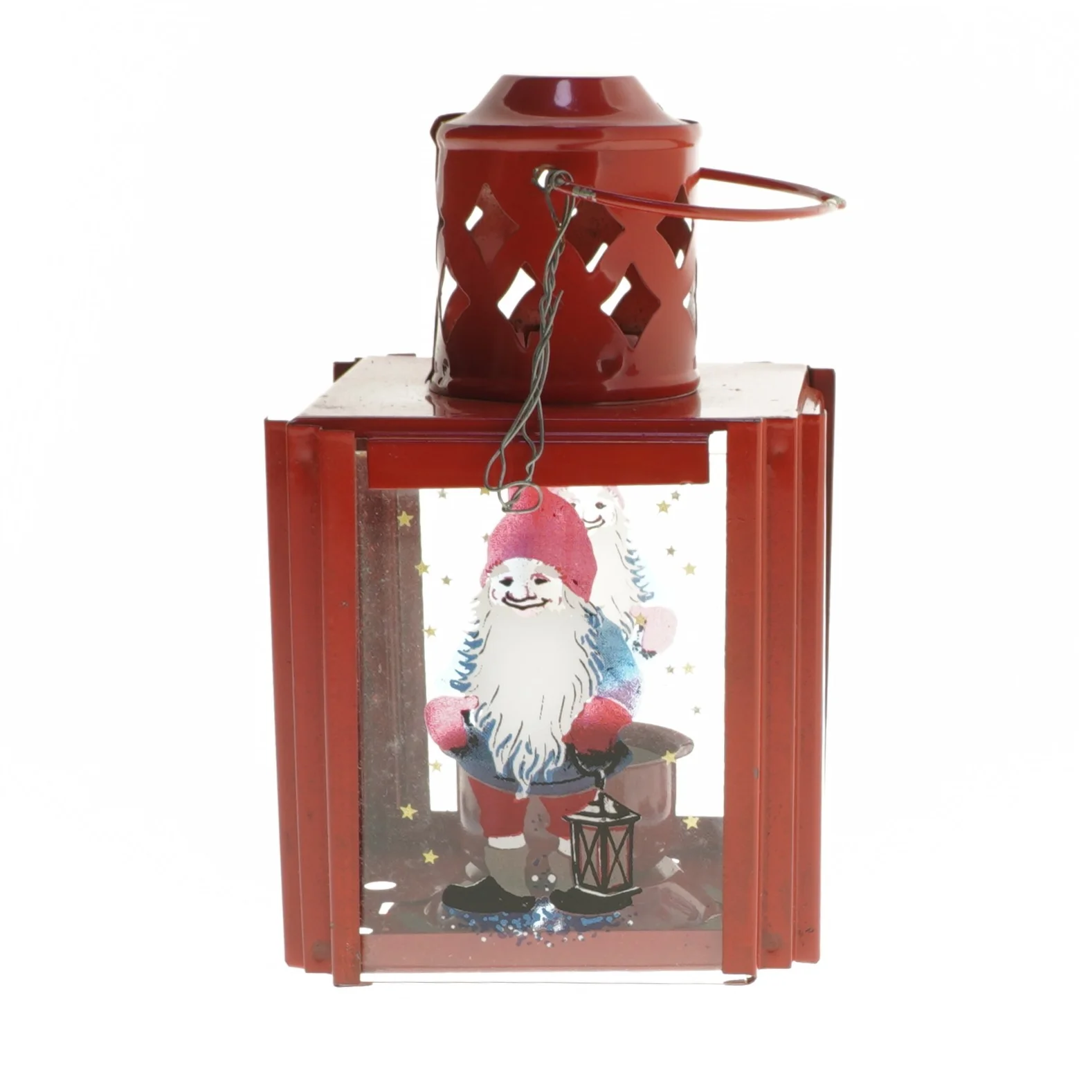 Julenisse lanterne (str. 16x9x9 cm)