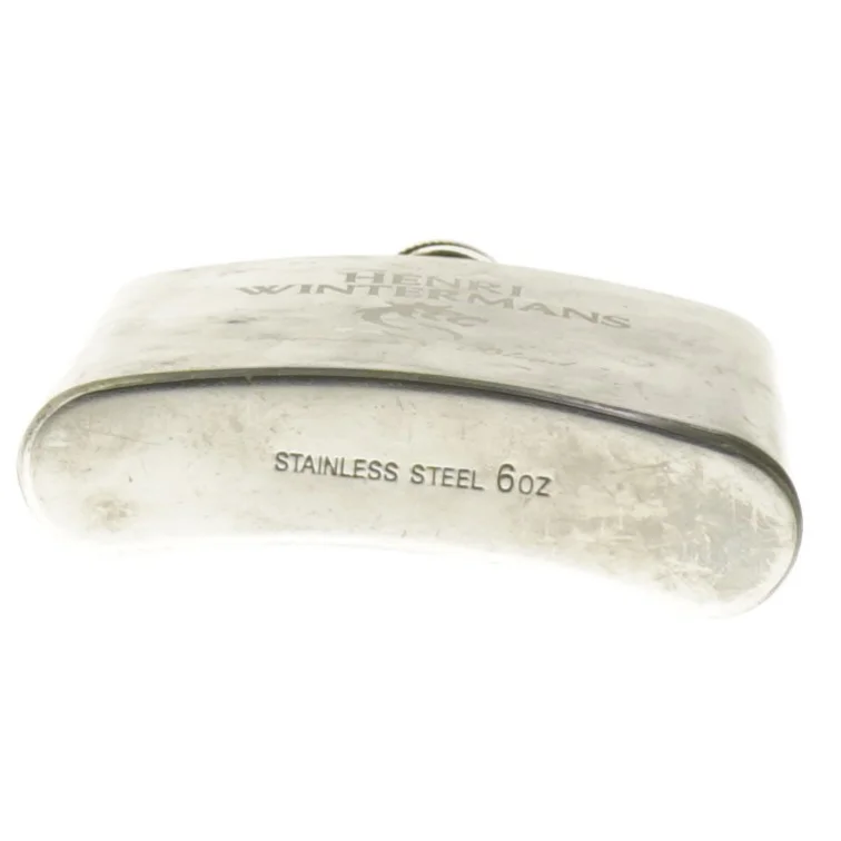 Lommelærke i rustfrit stål (str. 11x9x2 cm)