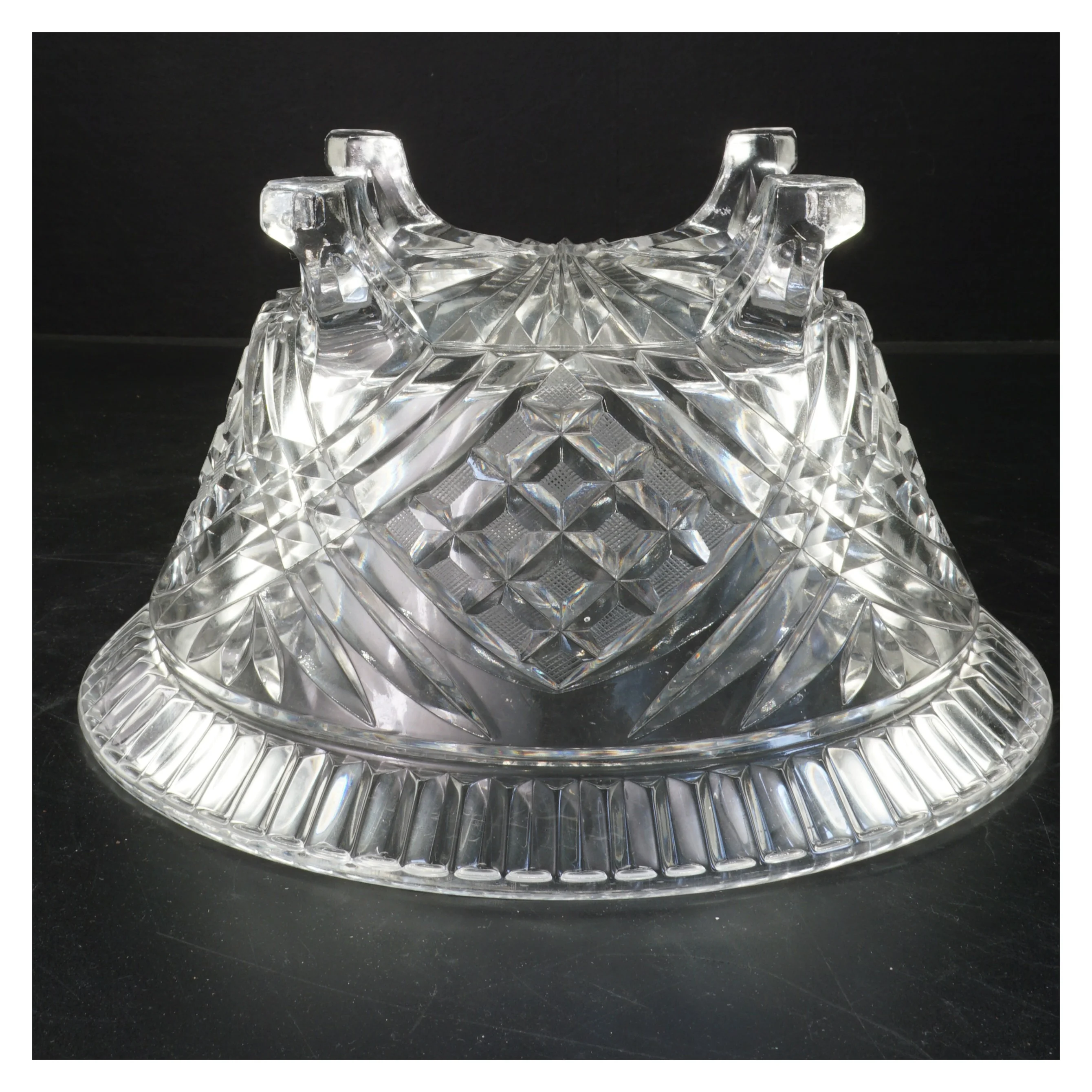 Glaskrukke på ben (str. 25x15 cm)