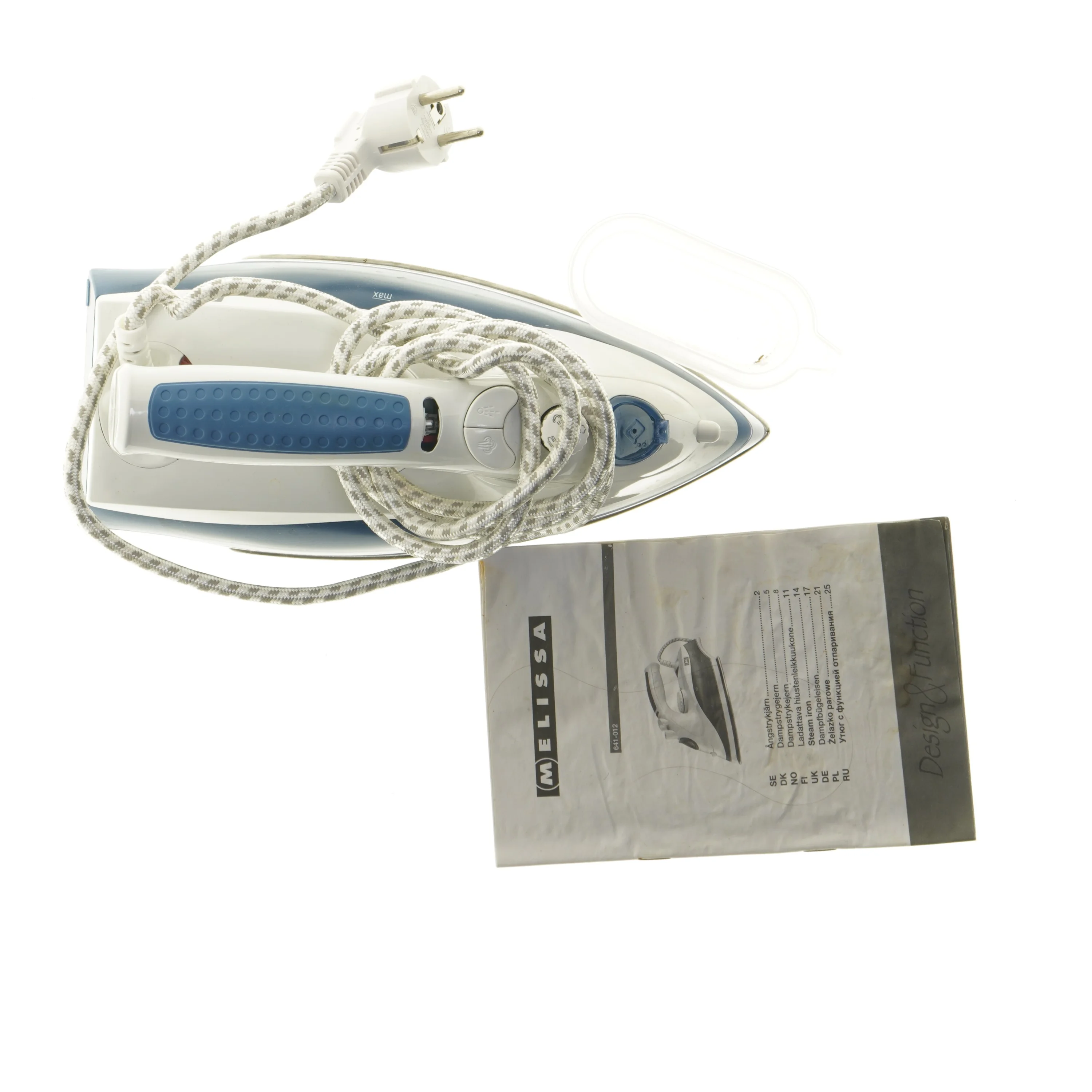 Melissa dampstrygejern fra Melissa (str. 28x12 cm)