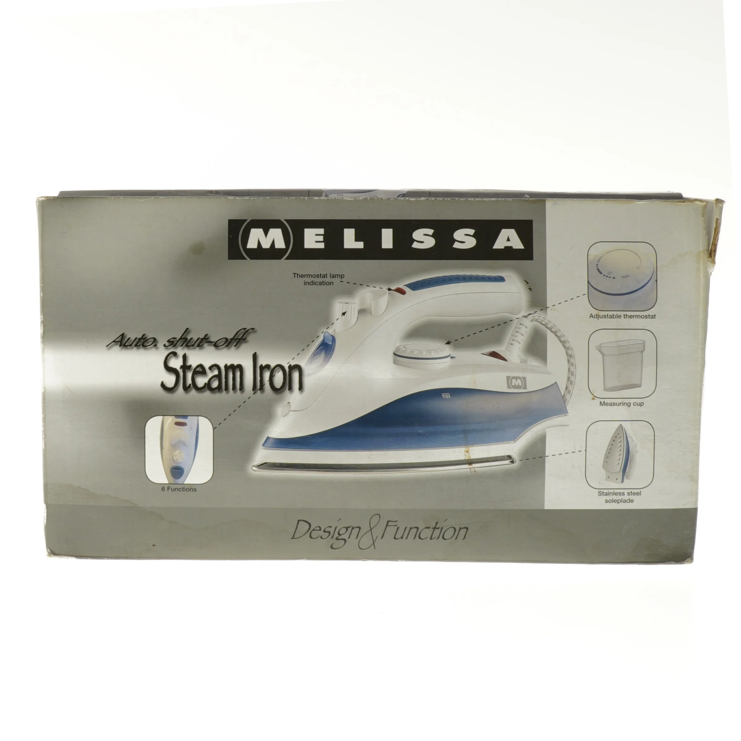 Melissa dampstrygejern fra Melissa (str. 28x12 cm)