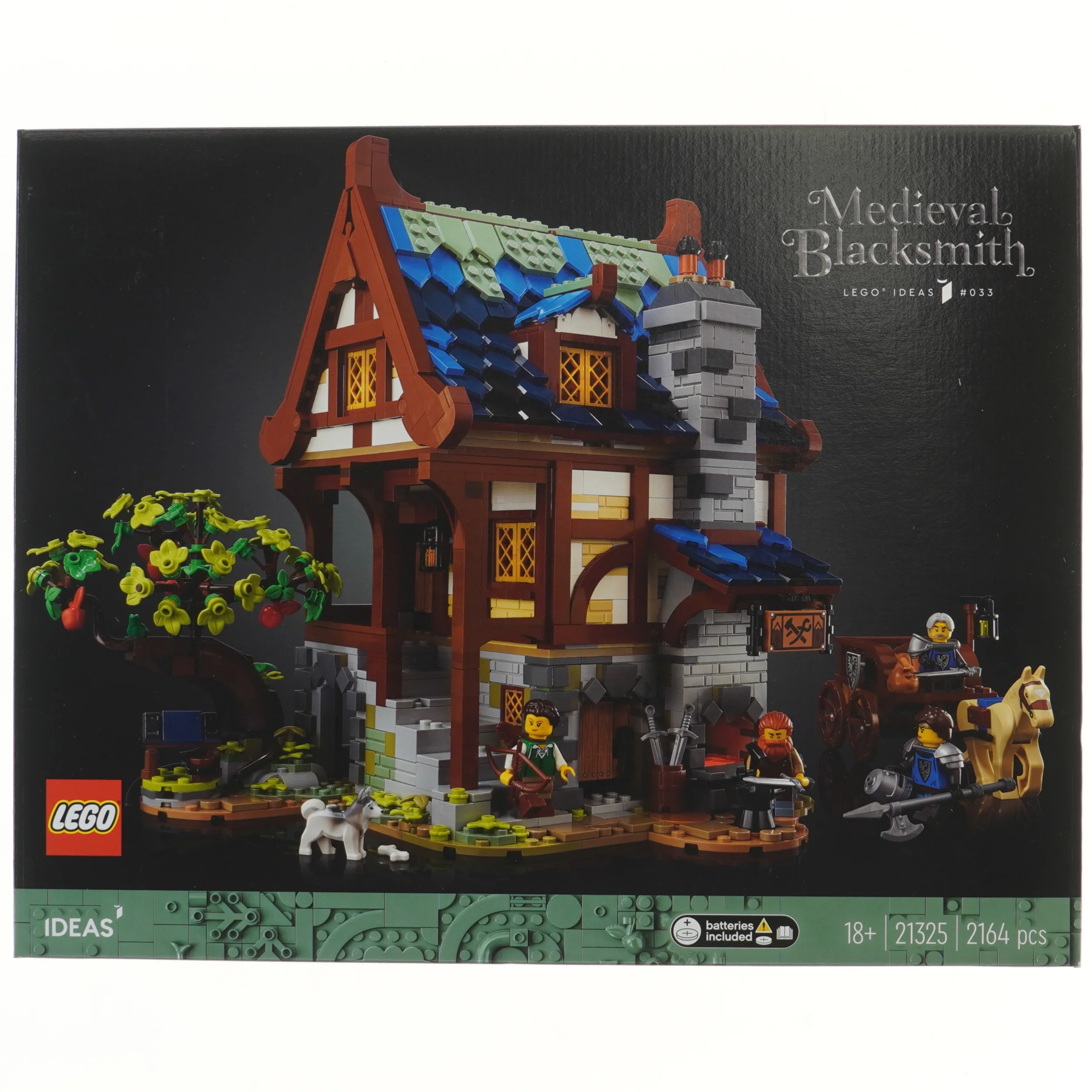 LEGO Medieval Blacksmith s&aelig;t fra Lego (str. 47,5x37,5 cm)