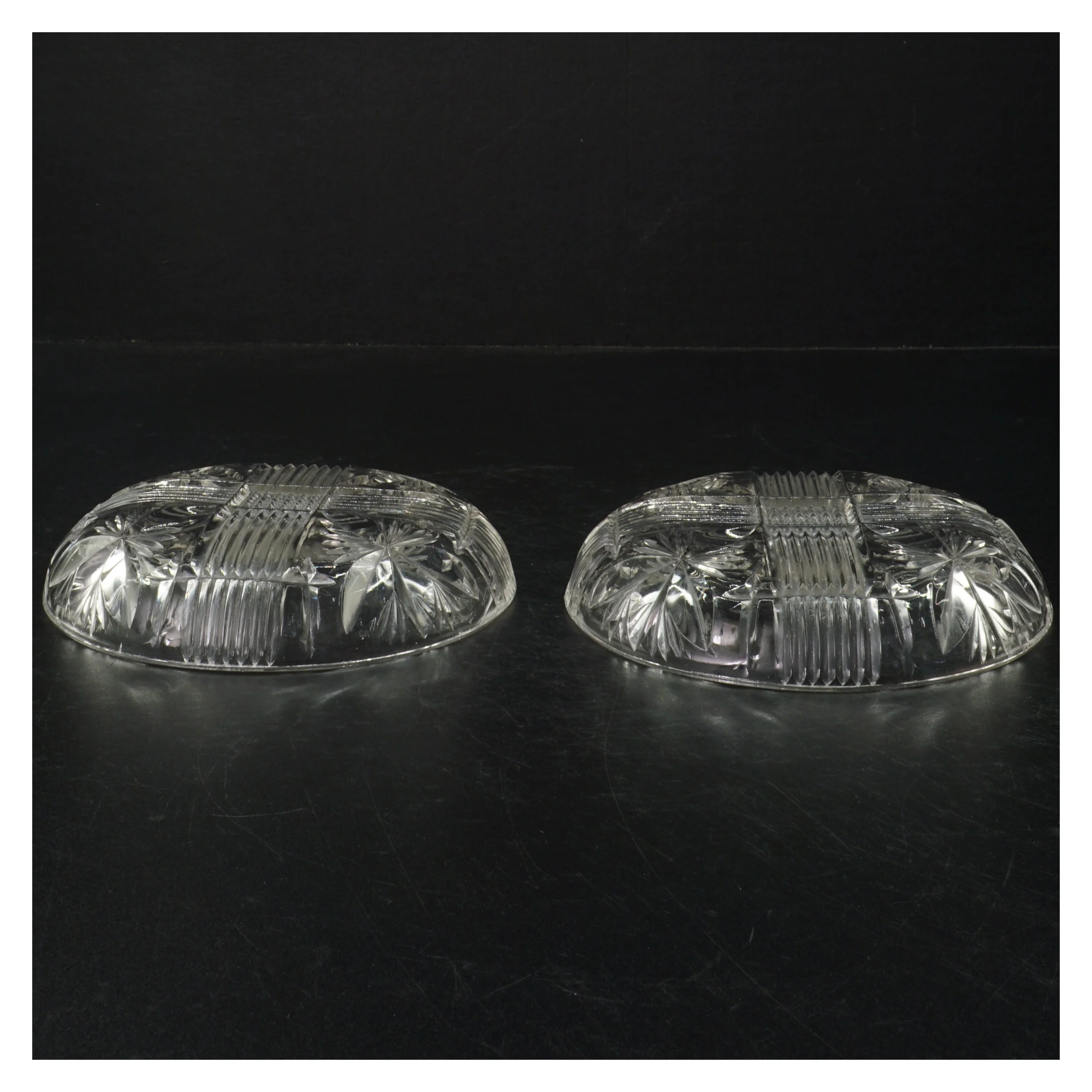 Glaskrystal assietter (str. Ø. 14,5 cm)