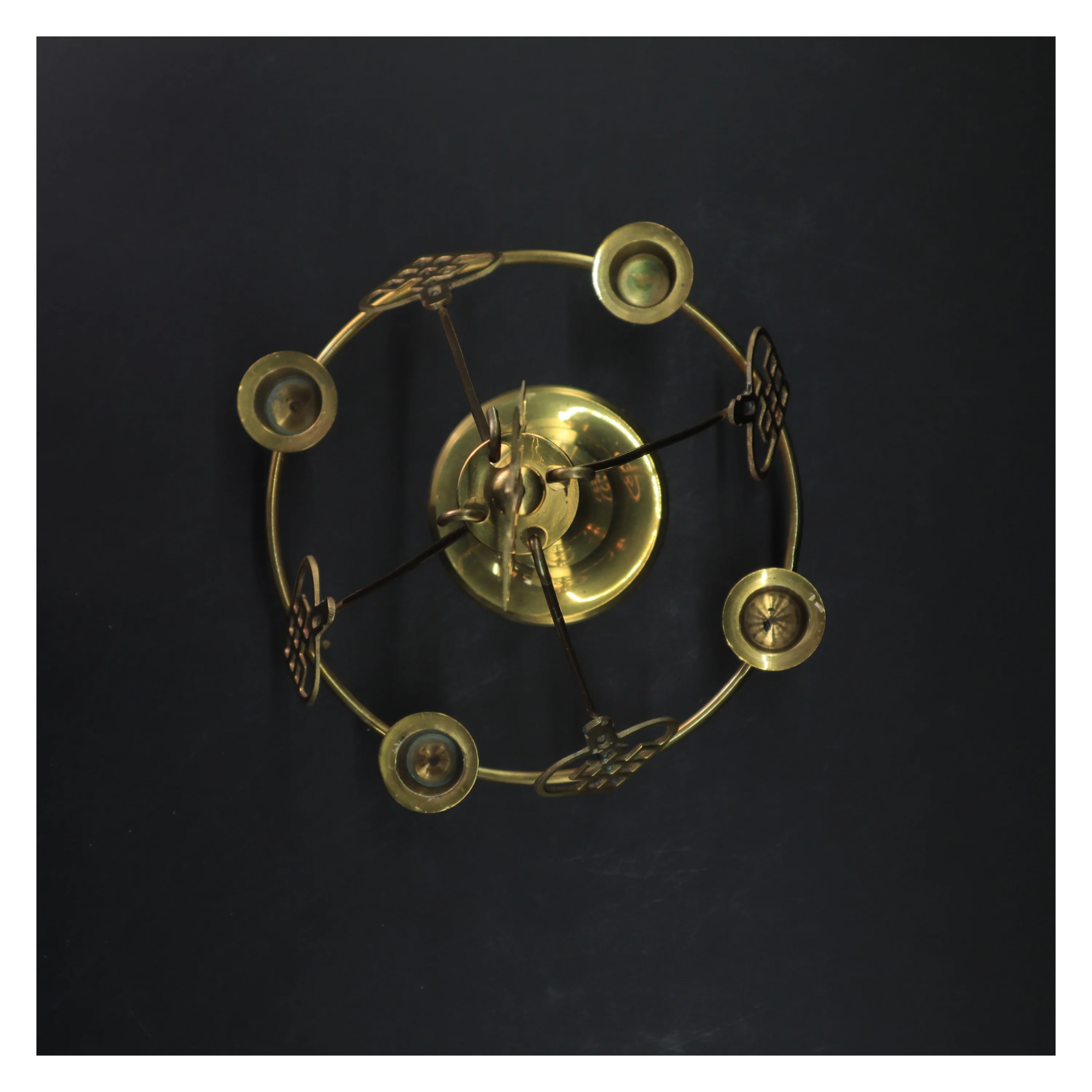 Advent lysestage med hjerter (str. Ø 18x h 32 cm)