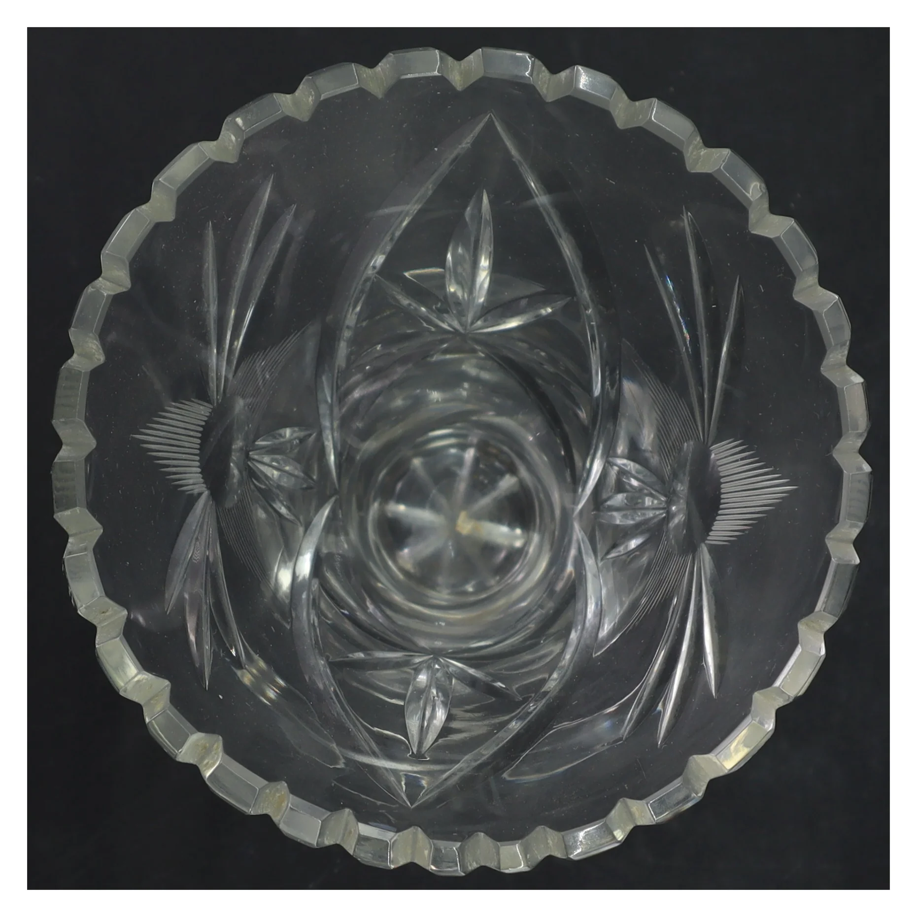 Klar krystalvase (str. 21 cm)