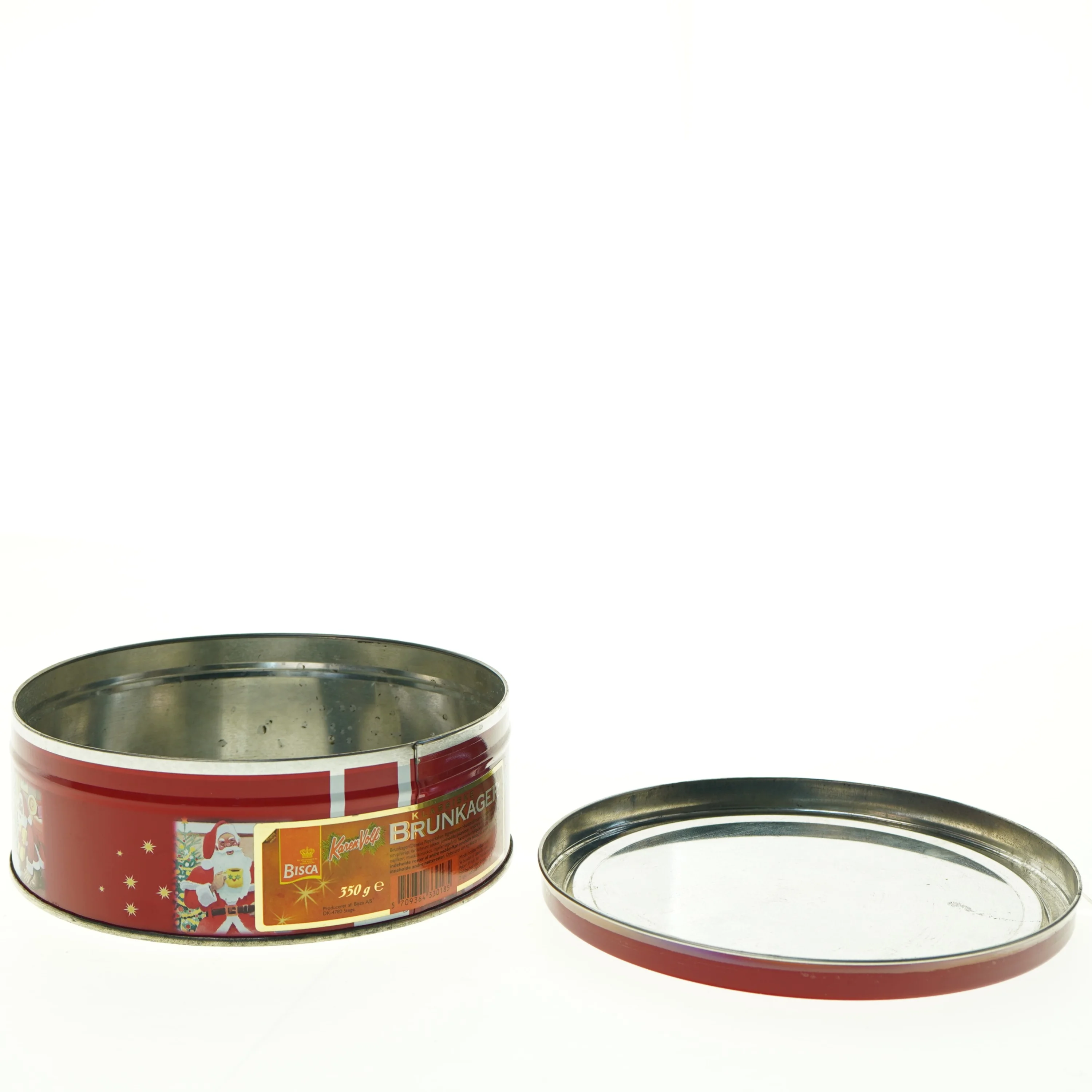 Vintage julekagedåse (str. Ø 19 cm)