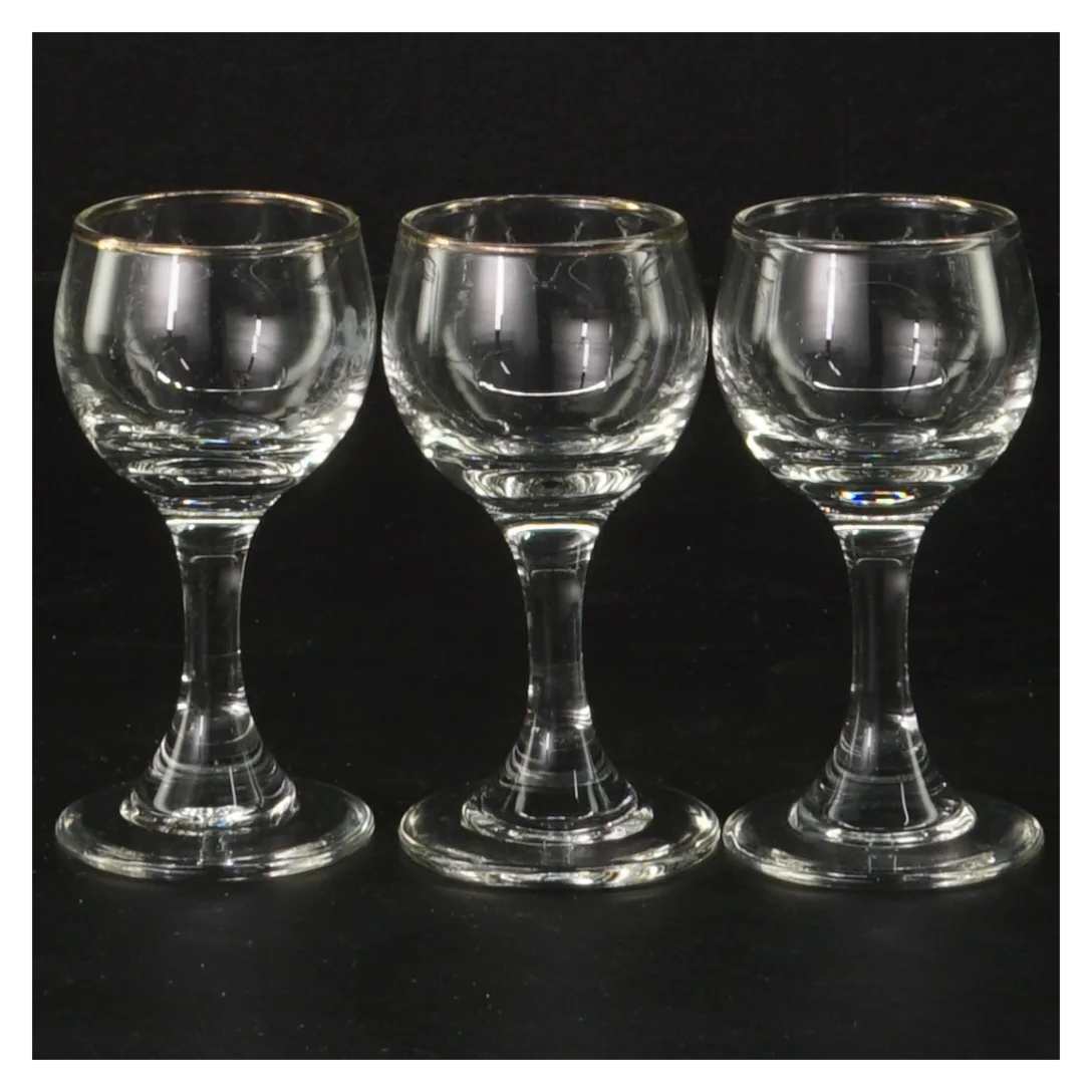 S&aelig;t af sm&aring; glas (str. 3 styk, 8 cm)