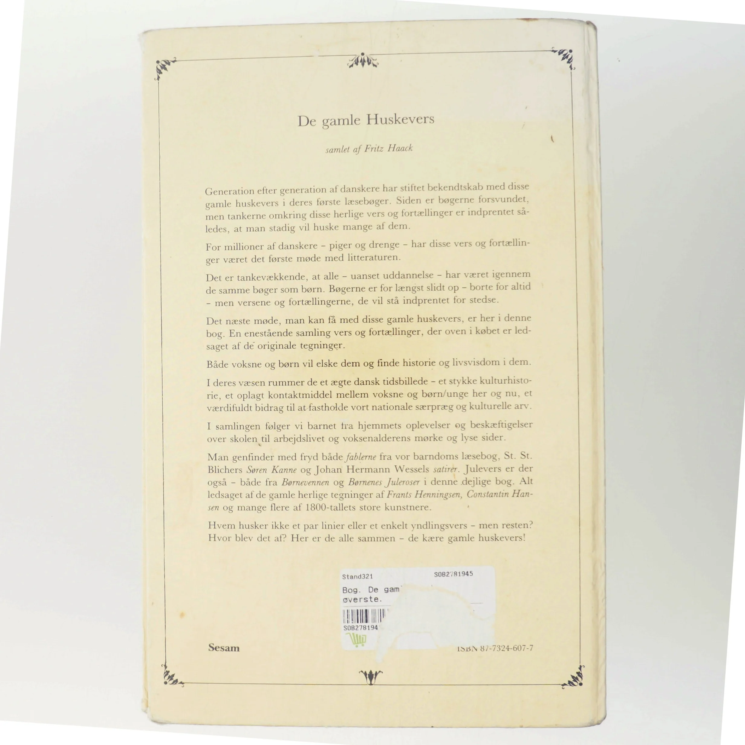 De gamle huskevers af Fritz Haack (Bog)