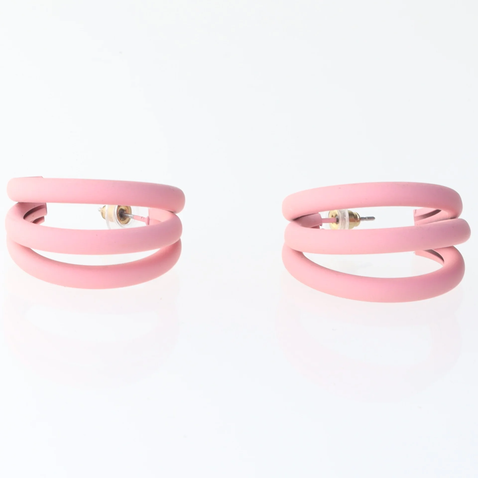 Rosa øreringe (str. 3,5 cm)