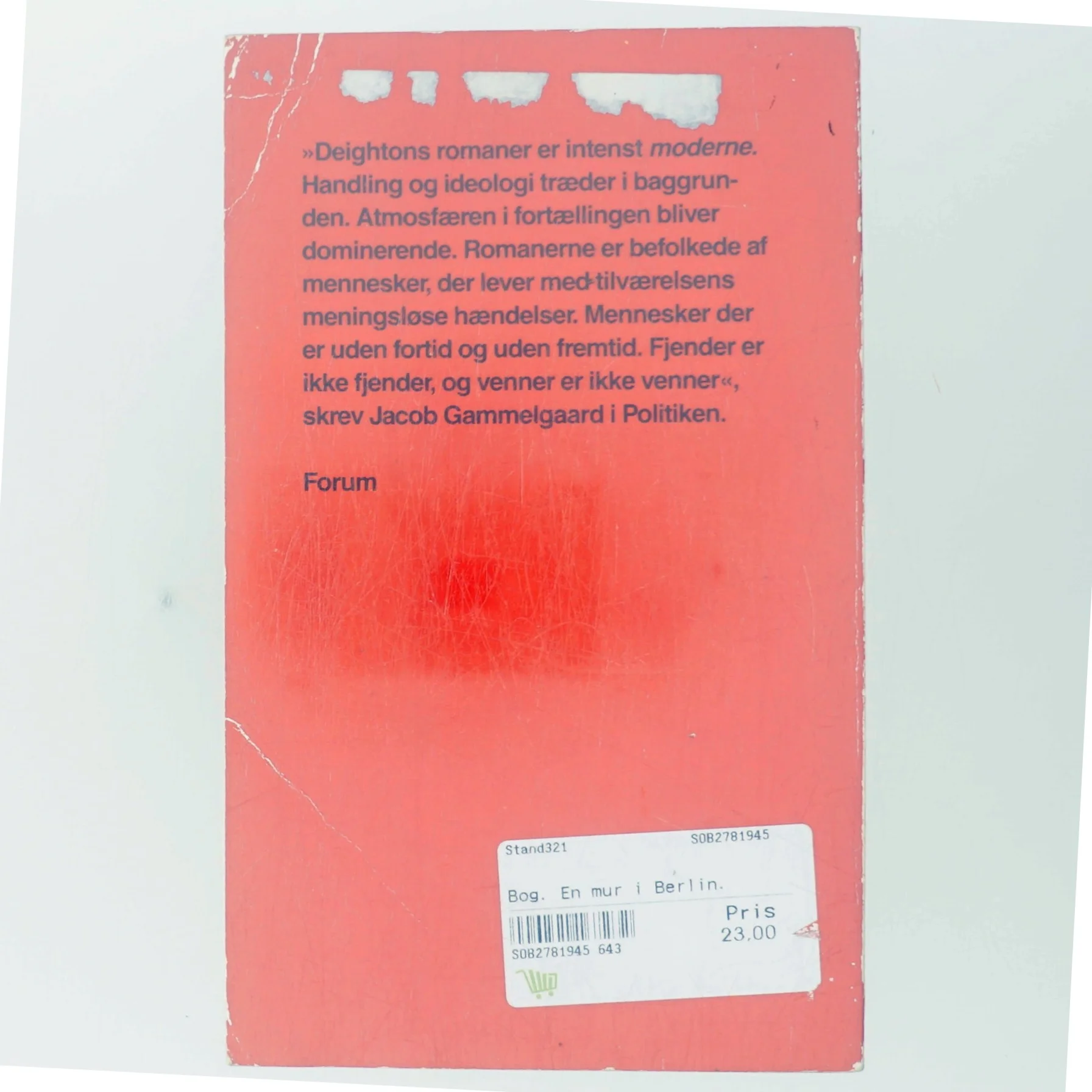 En mur i Berlin af Len Deighton (Bog)