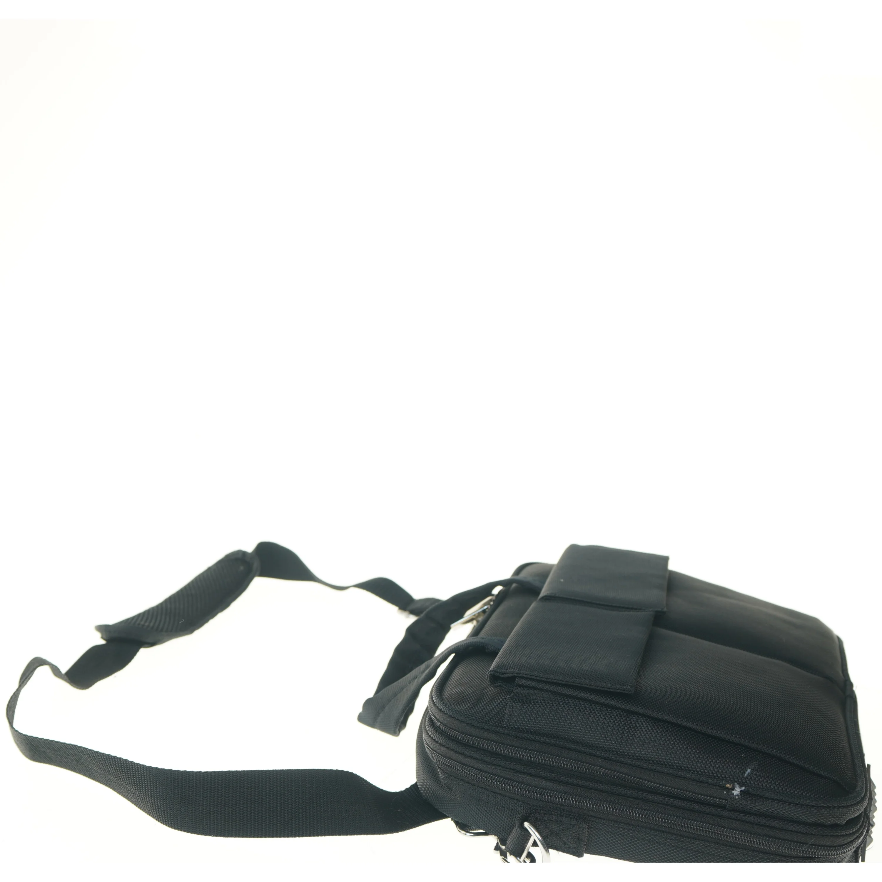 Sort skuldertaske til laptop (str. 36x27 cm)