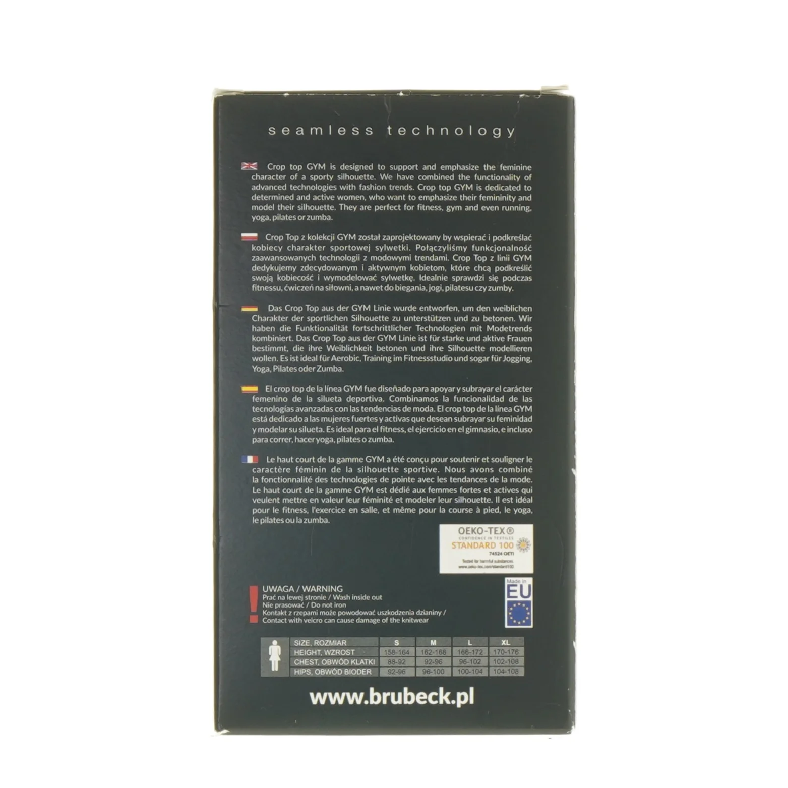 Brubeck Athletic Crop Top Gym fra Brubeck (str. L)