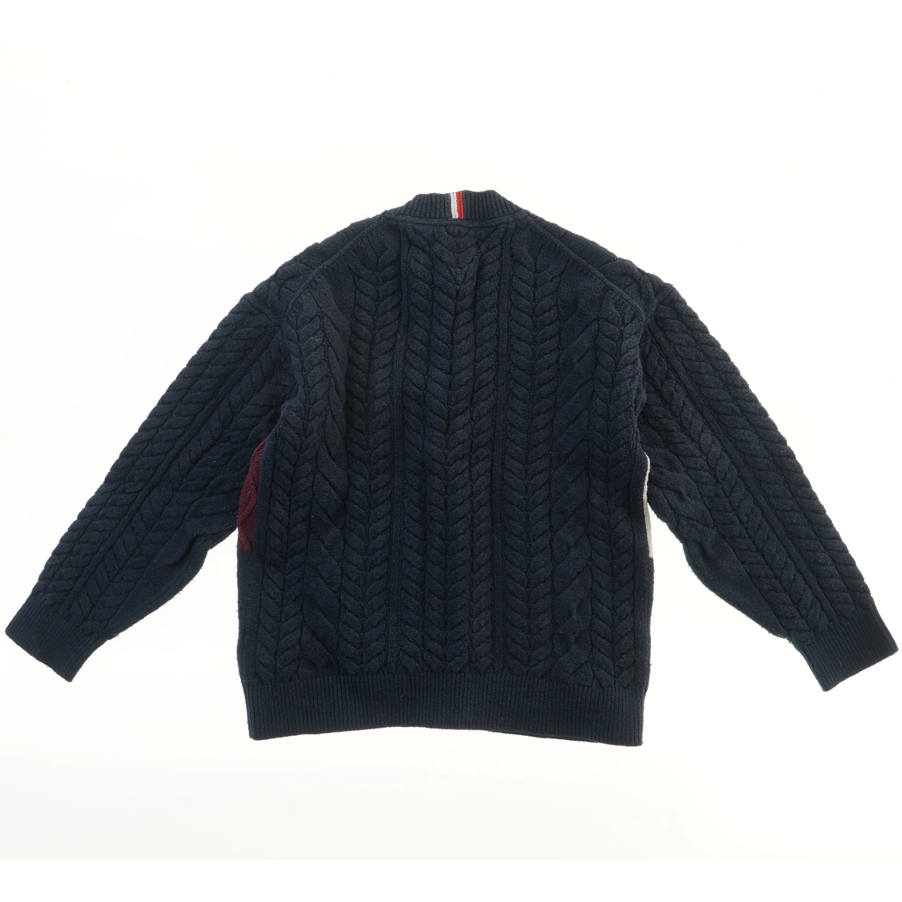 Strikket sweater med farveblokke fra Tommy Hilfiger (str. 152)