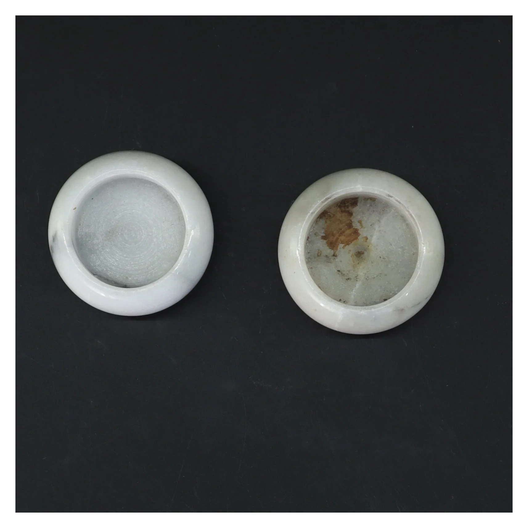 Hvide marmor lysestager (str. Ø 6 cm)