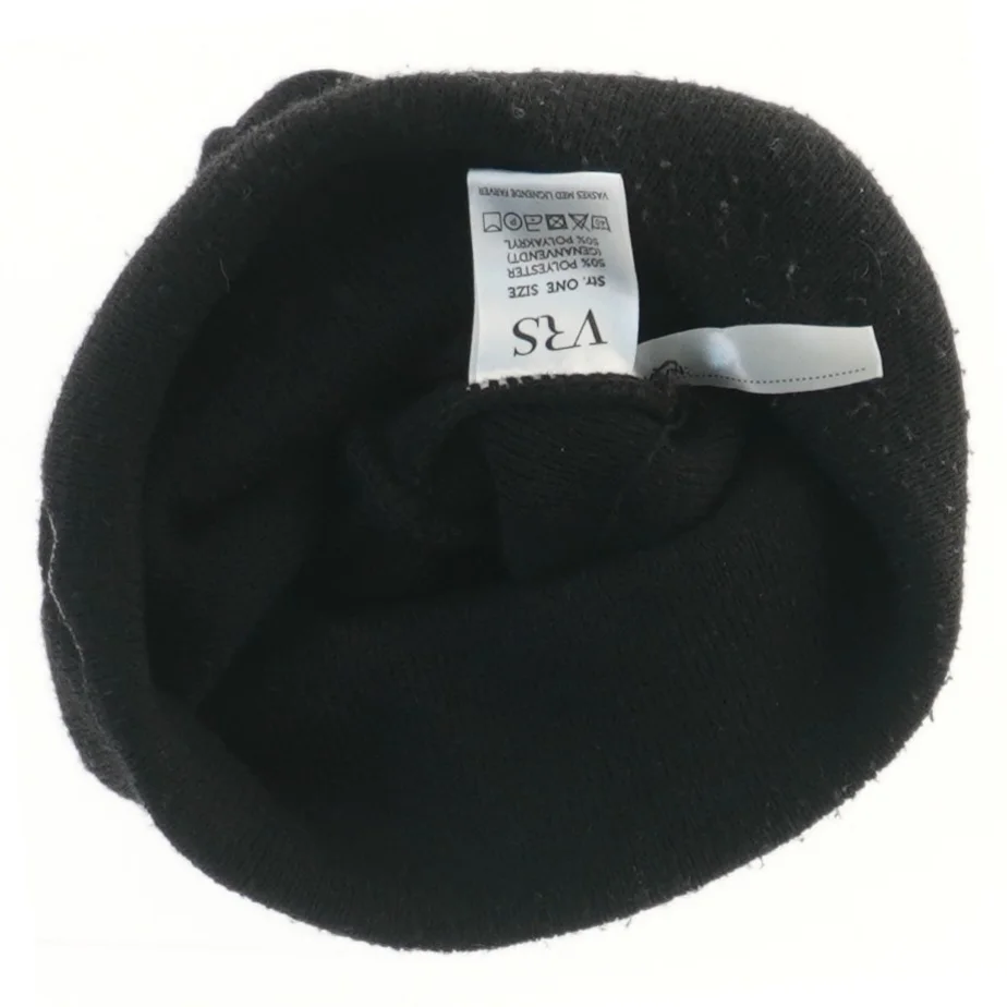 Sort hue med ansigt fra VRS (str. Ø 24 cm)