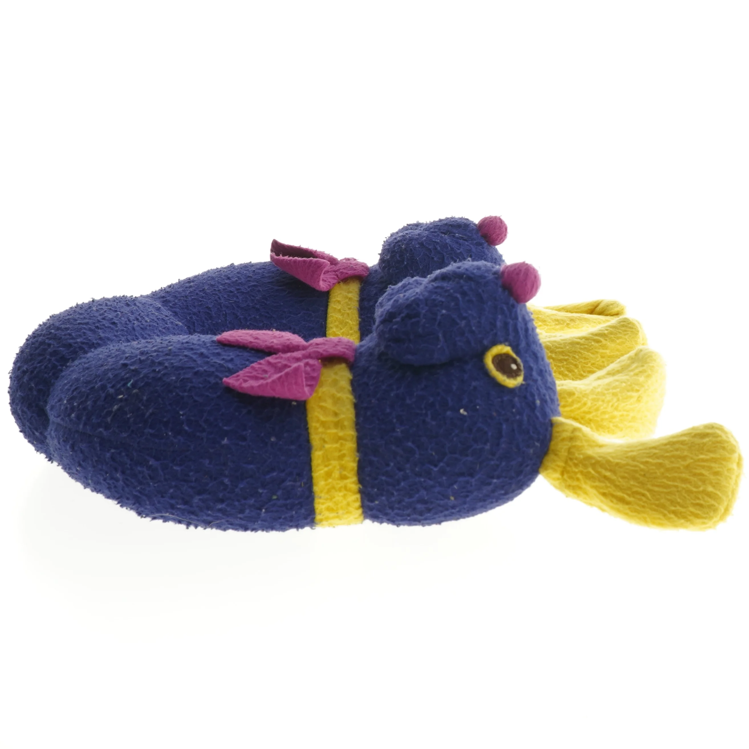 Farverigt legetøjsdyr med to hoveder (str. 30 cm)