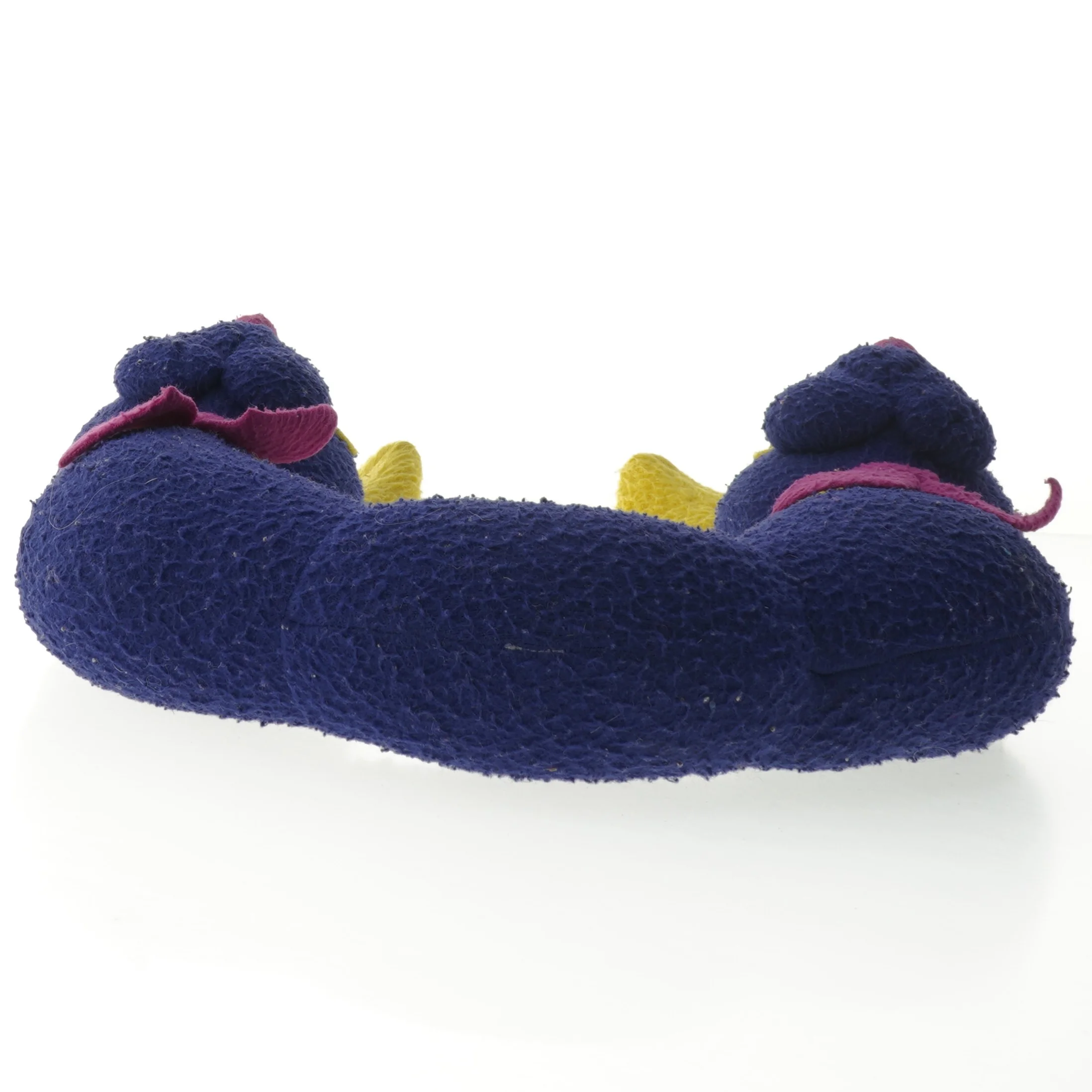 Farverigt legetøjsdyr med to hoveder (str. 30 cm)