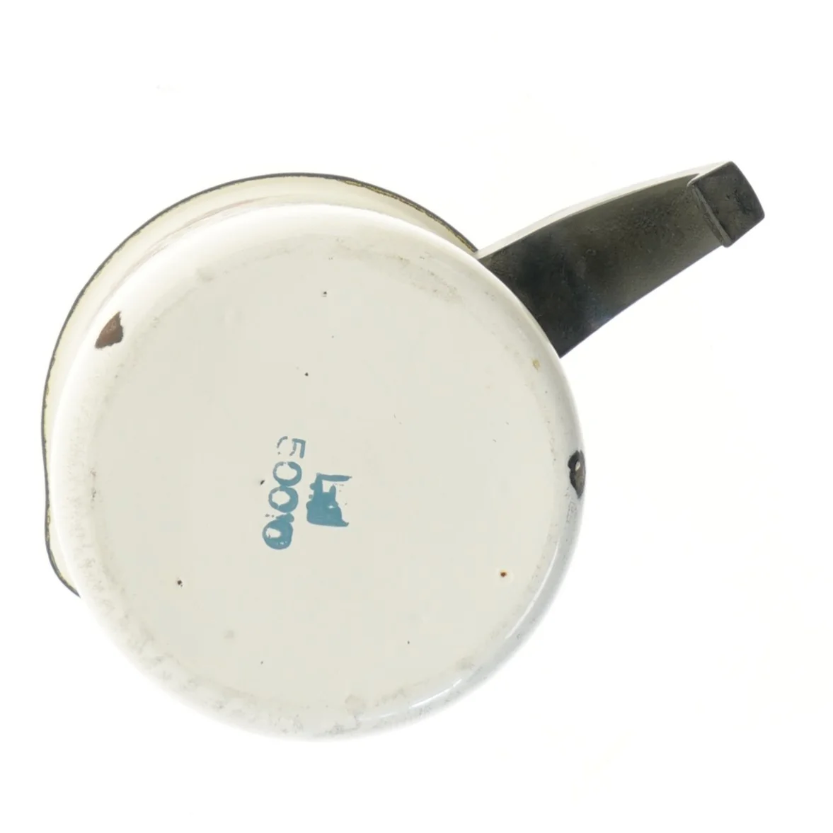 Emaljeret kande med blomster fra ECOLO (str. 17 cm)