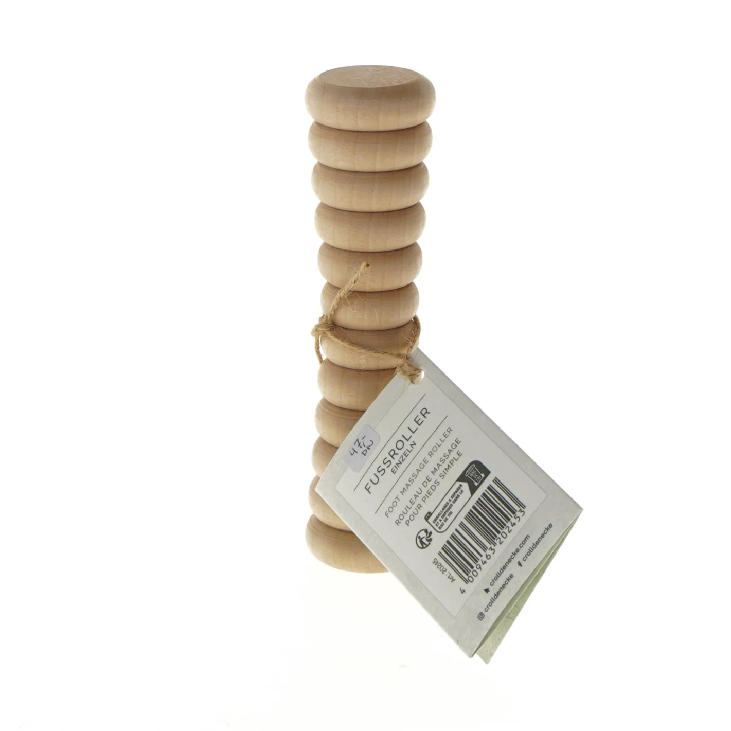 Træ fodmassage rulle fra Croll & Denecke (str. 15 cm)